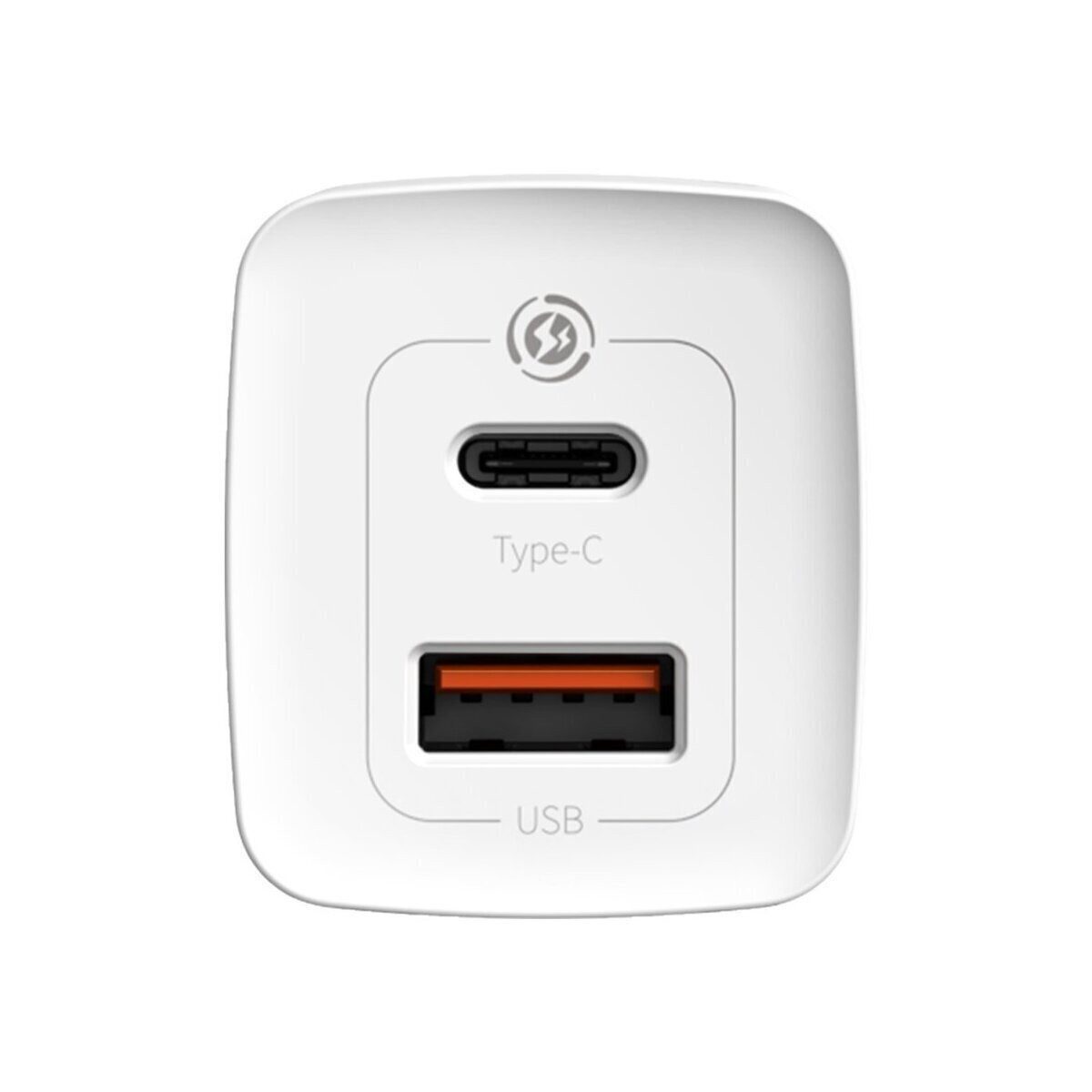 Baseus Schnellladegerät Baseus GaN2 Lite USB+C 65W EU (weiß) Smartphone-Ladegerät