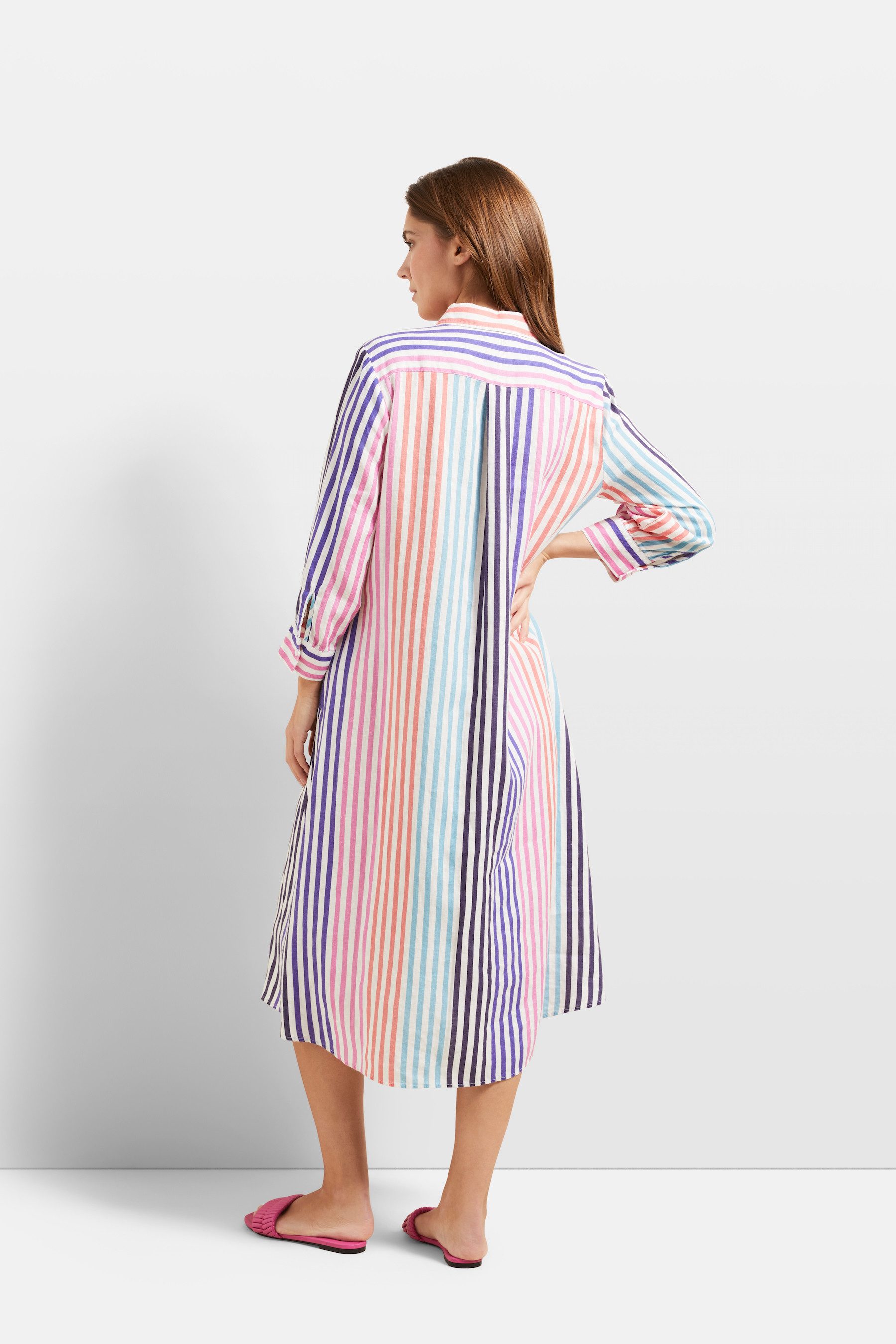 bugatti Blusenkleid mit stilvoller Streifenkombination