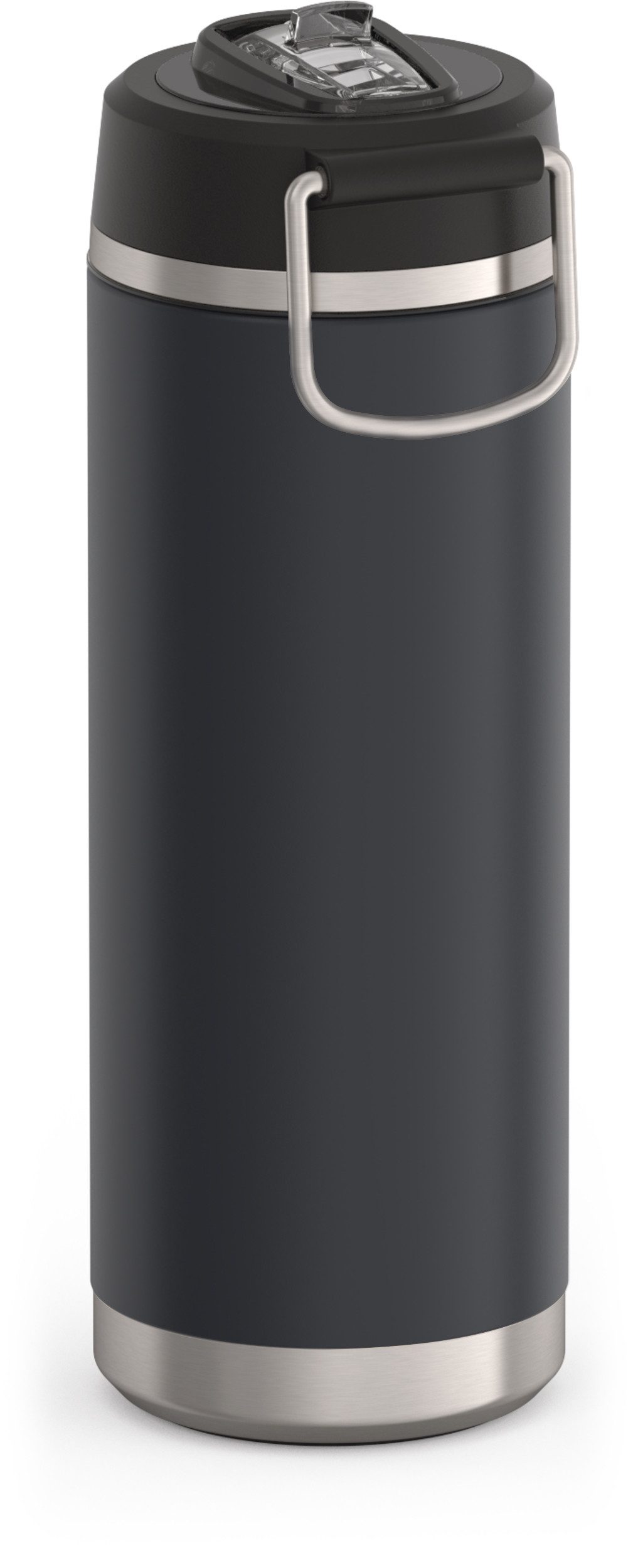 THERMOS Isolierflasche ICON WATER BOTTLE, Edelstahlkörper, spülmaschinenfest, 0,71l, 12h kalt, schappsicher mit einklappbarem Flip-Strohalm