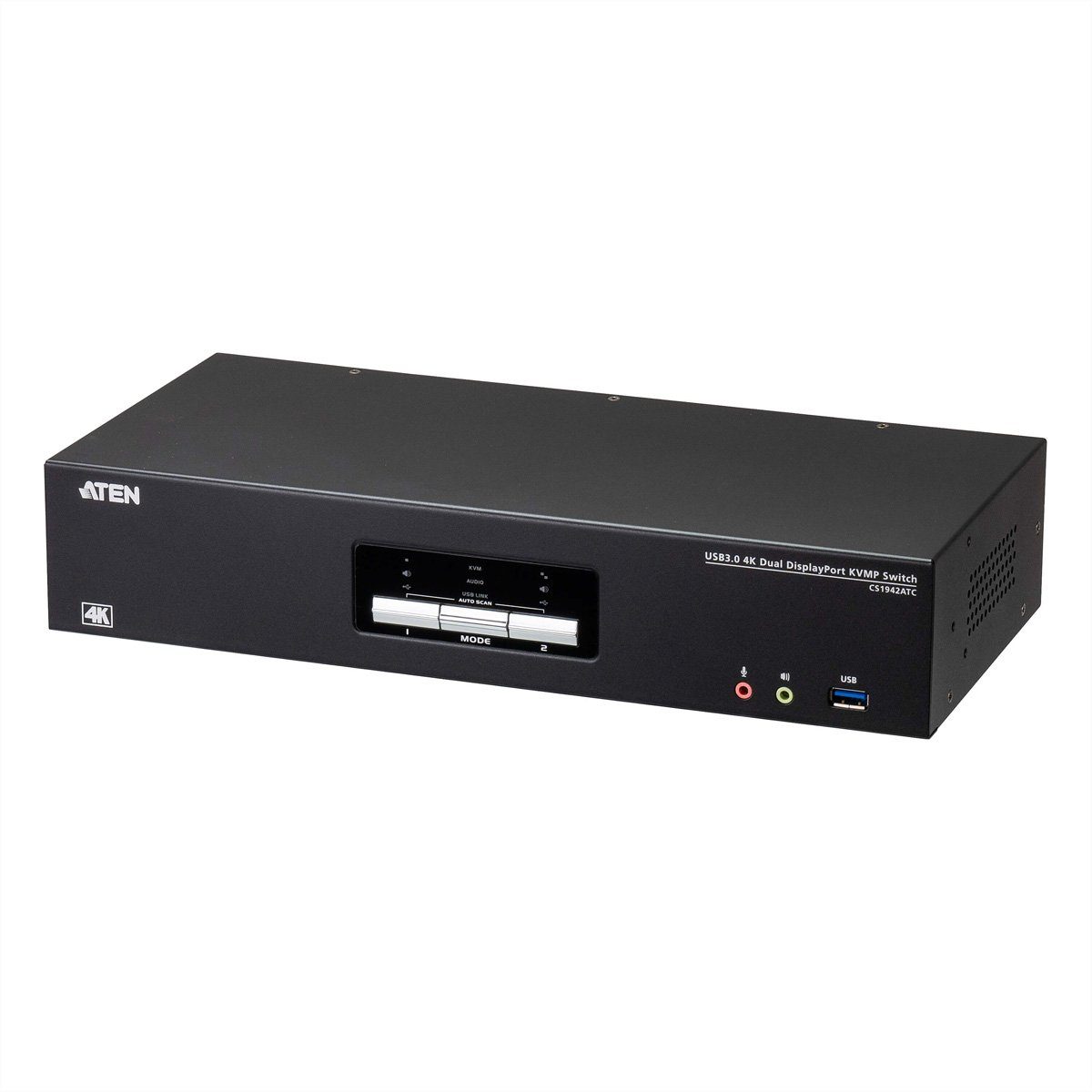 CS1942ATC 2-Port USB 3.0 4K DisplayPort KVM Switch für ATC Dual View Computer-Adapter