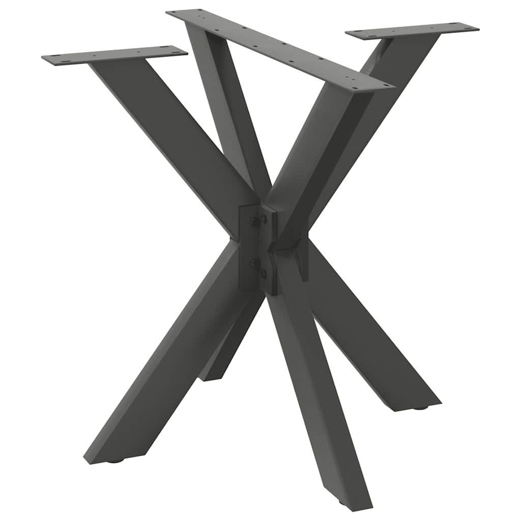 Tischgestell Esstischbein in Spinnenform Anthrazit 85x85x72-73 cm Stahl