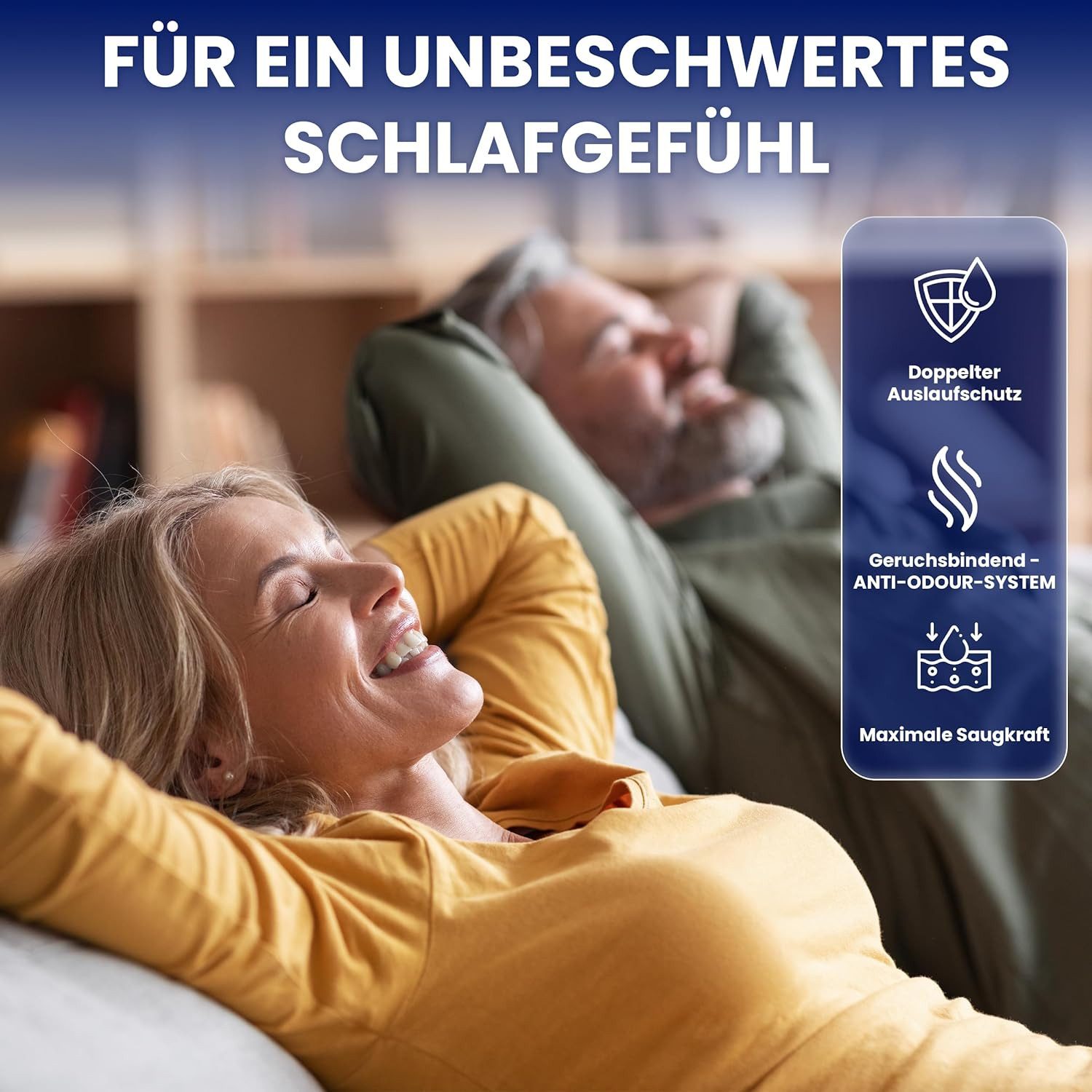 Kera Windeln Inkontinenz Slip MAXI NIGHT PREMIUM saugstarke Windeln für Erwachsene (mit doppeltem AUSLAUFSCHUTZ, 20-St., Atmungsaktive Erwachsenen Windel Cotton Feel), für den nächtlichen Gebrauch