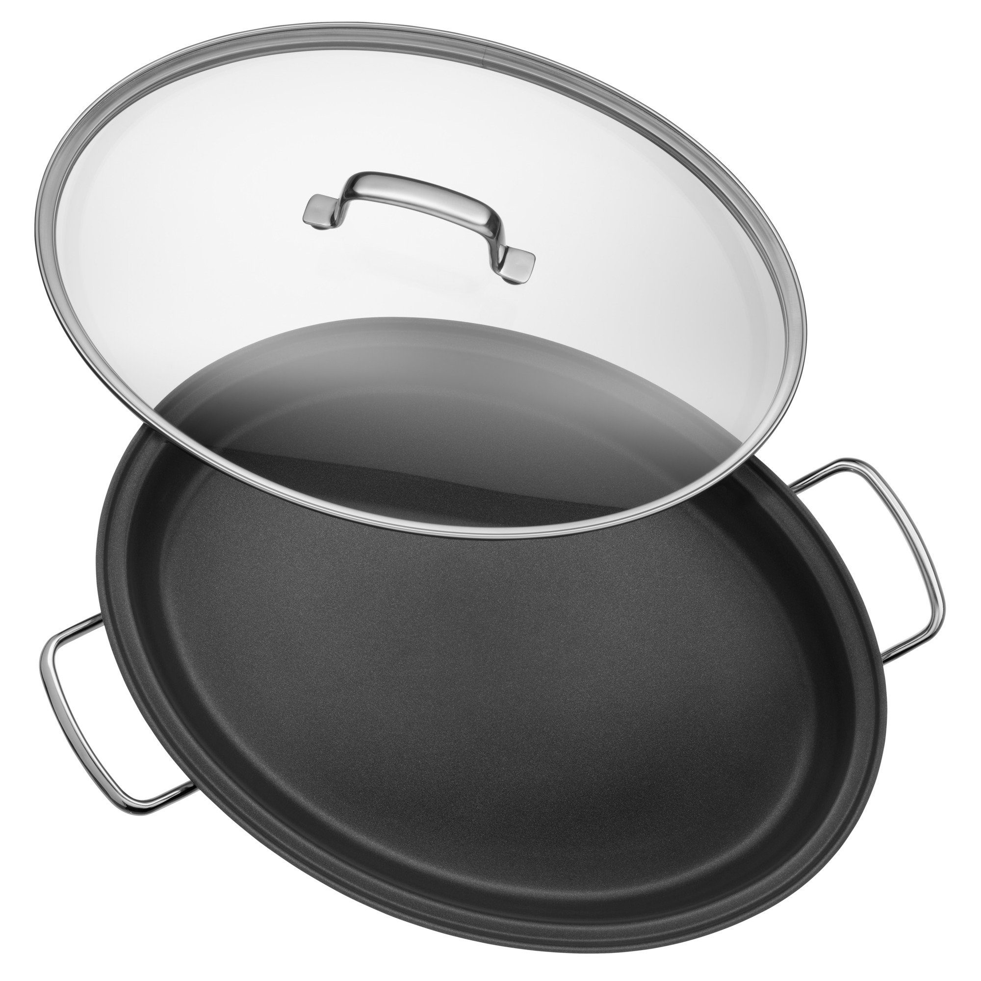 Cromargan® (1-tlg), Edelstahl mit Devil, Induktion Rostfrei Fischpfanne WMF Antihaftbeschichtung, 18/10 oval, Pfanne