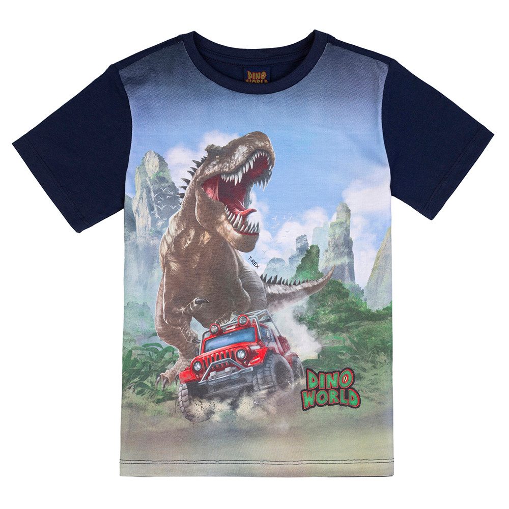 Dino World T-Shirt Dino World Dinosaurier T-Rex Jeep T-Shirt navy blazer (1-tlg)