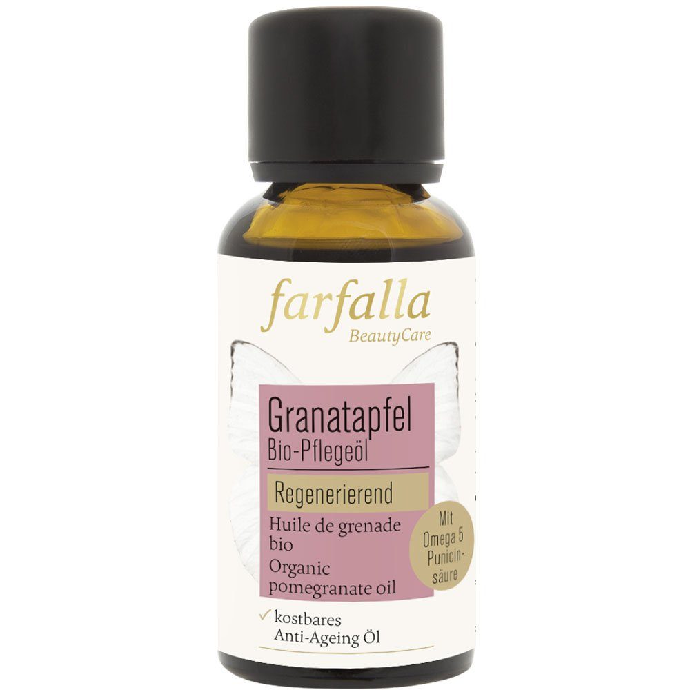 Farfalla Essentials AG Gesichtsöl Granatapfel Bio-Pflegeöl regenerierend, 30 ml