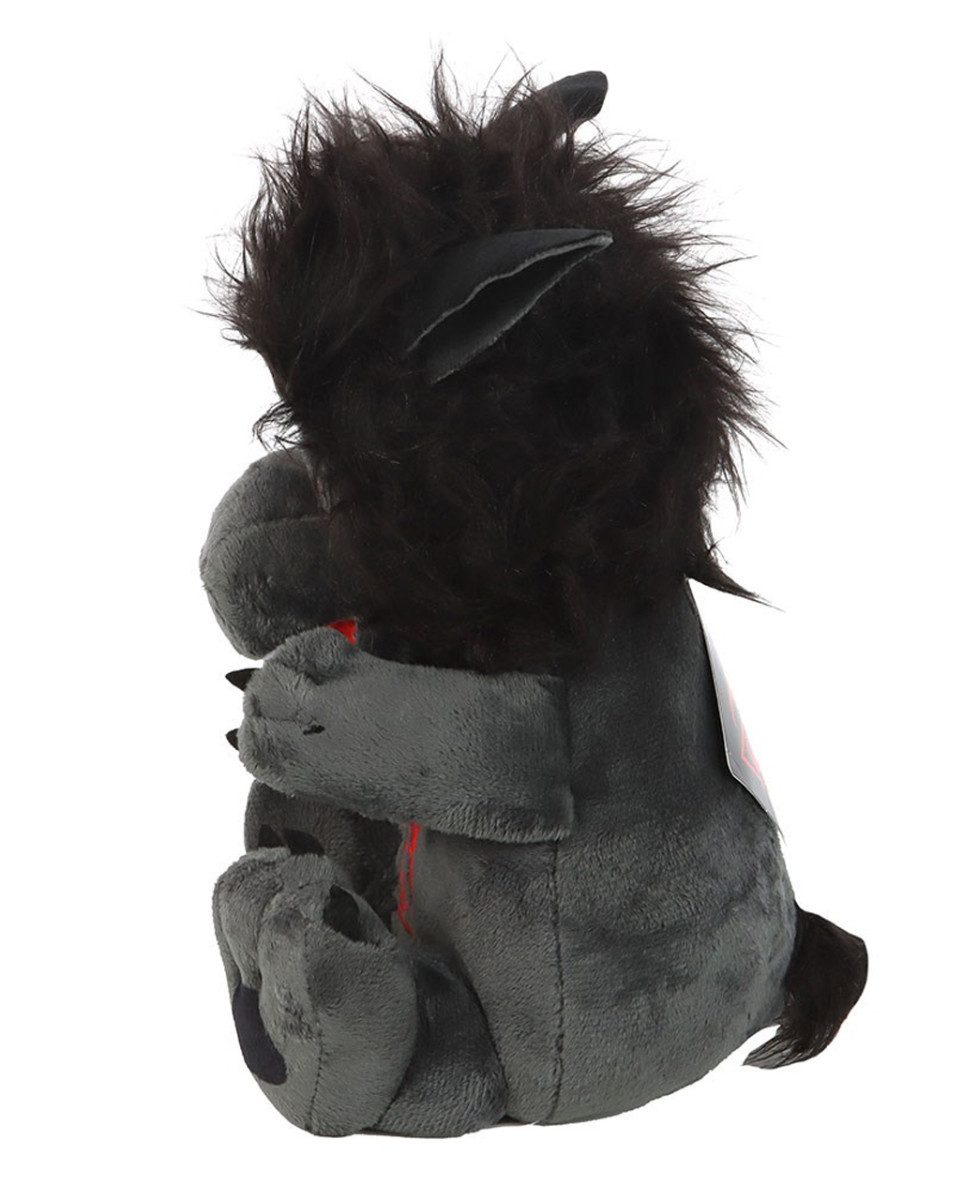 Horror-Shop Plüschfigur Schwarzer Gothic Werwolf Kuscheltier aus Plüsch 20