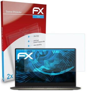 atFoliX Schutzfolie Displayschutz für Dell XPS 13 9350, (2 Folien), Ultraklar und hartbeschichtet