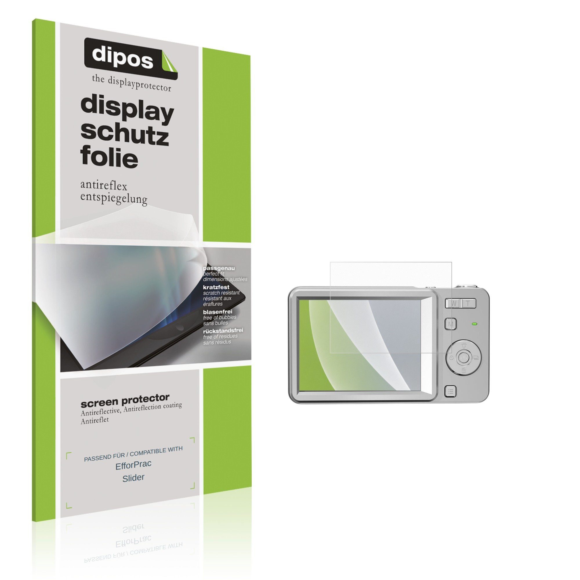 dipos Displayschutzfolie Schutzfolie für EfforPrac Slider, 4 Stück, Displayschutz Schutz Folie Made in Germany