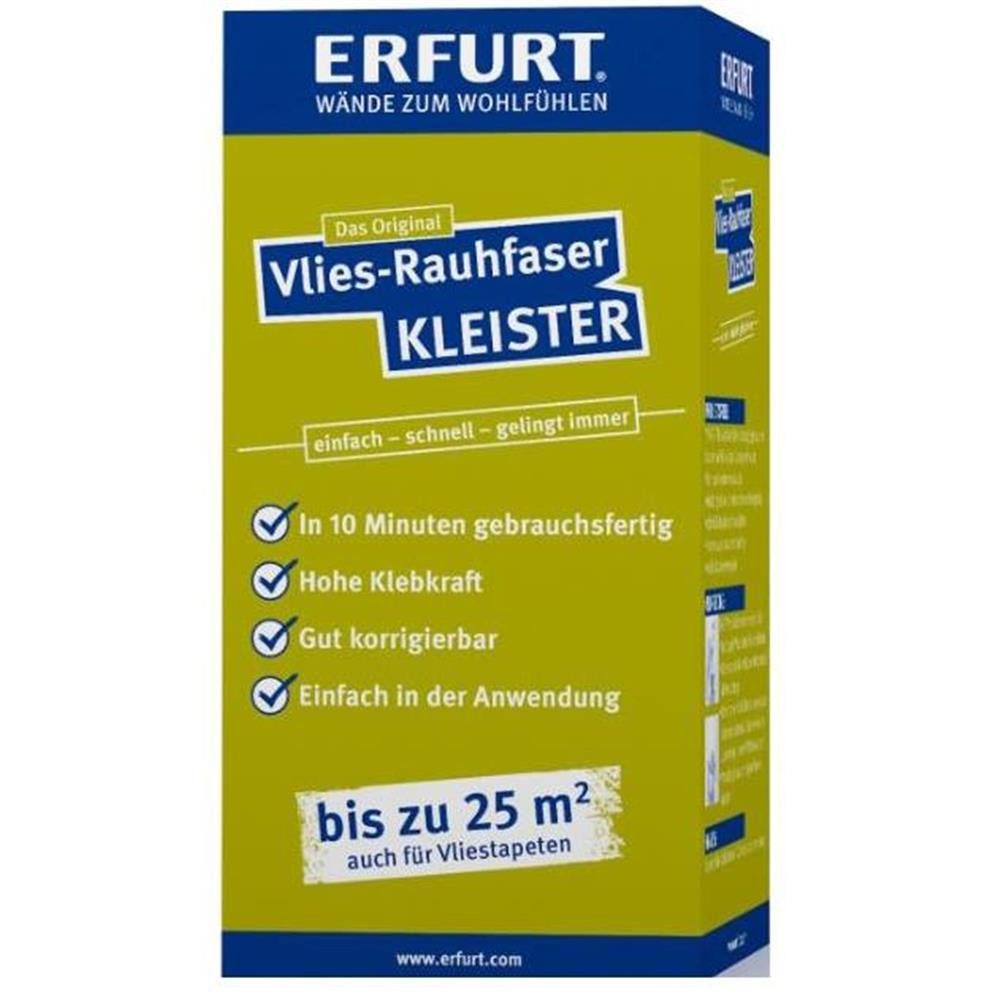 ERFURT Kleister Vlies-Rauhfaser, 200g, Tapetenkleister für bis zu 25 m² (ca. 3 Rollen) Vliestapete