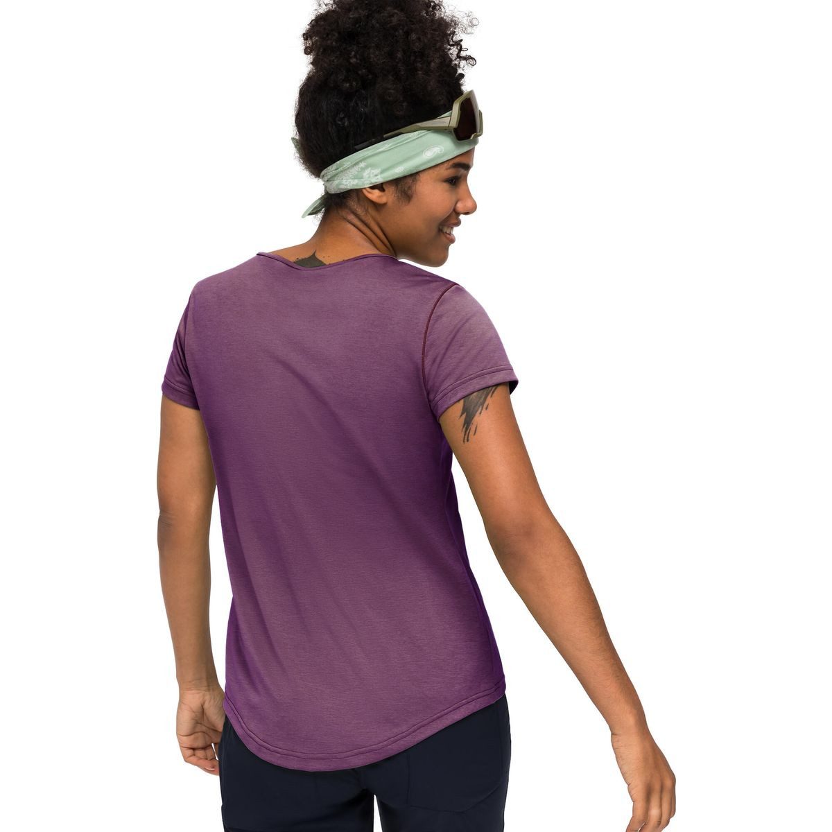Maier Sports Kurzarmshirt Horda Short Sleeve Women Locker geschnittenes Funktionsshirt für Outdoorabenteuer