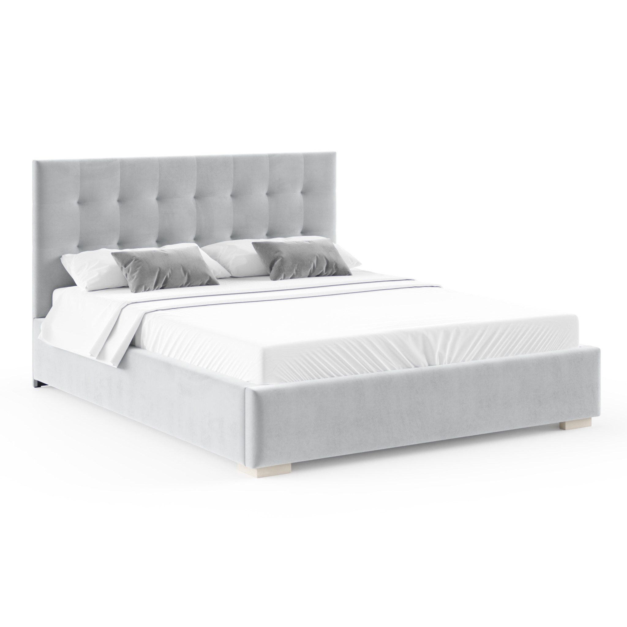 FDM Polsterbett GRACE modern mit Bettkasten MADE IN EU - mit hochwertigem Paris Bezug (verfügbar 90x200 120x200 140x200 160x200 180x200cm, Bettrahmen, Bett, mit großen gepolsterten Kopfteil, mit Bettkasten zum aufklappen), Hebbarer Metallrahmen, Bettkasten, Matratze wählbar