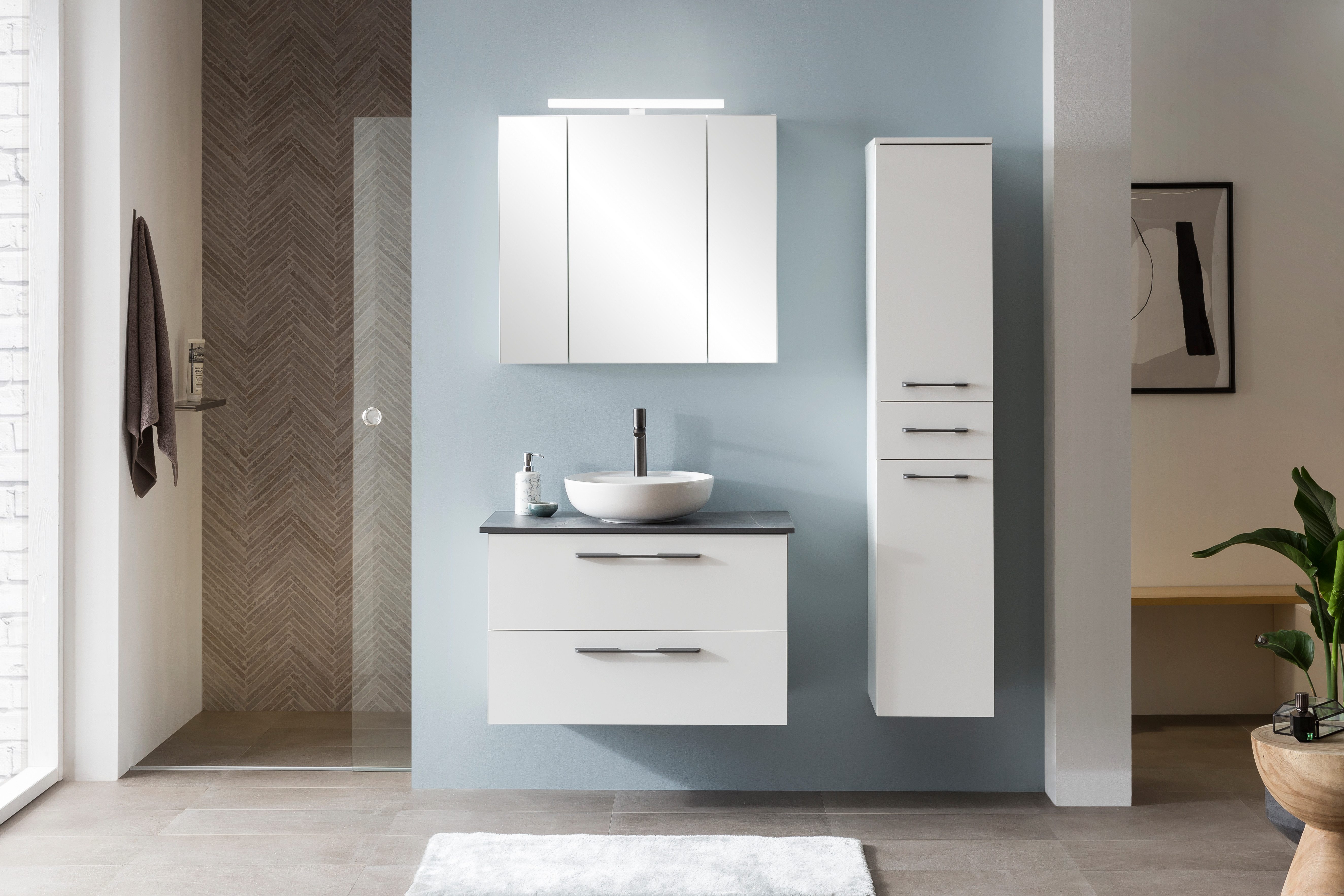 Schildmeyer Hochschrank Maxim, Hochschrank, Made in Germany, B: 55 cm (1-St) Solide Verarbeitung - Dieses Produkt ist in Deutschland gefertigt