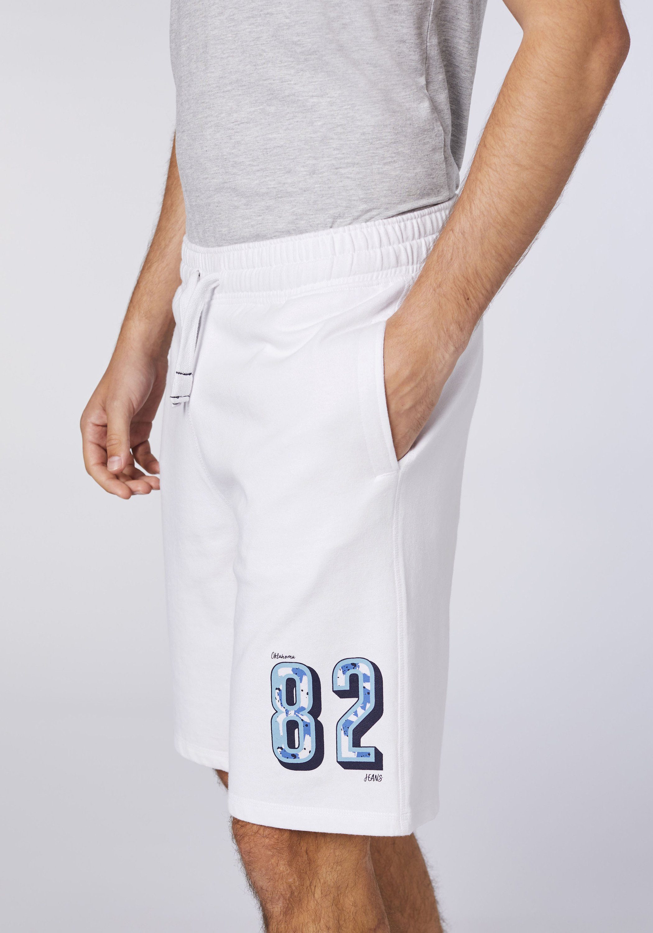 Logo Sweatshorts Bright Bein am Oklahoma White Jeans mit 11-0601 kleinem