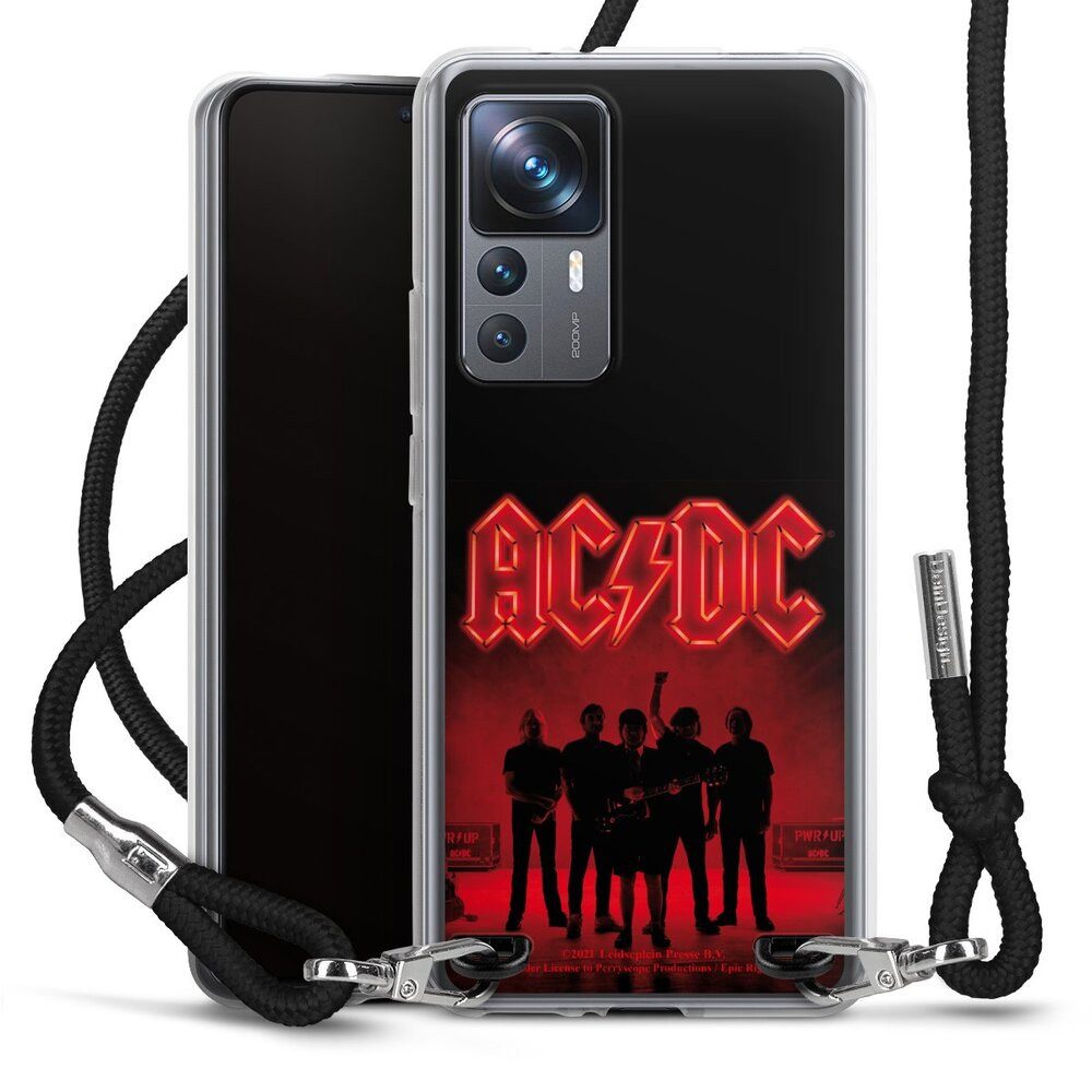 DeinDesign Handyhülle ACDC Offizielles Lizenzprodukt Band PWR Band Silhouette, Xiaomi 12T 5G Handykette Hülle mit Band Case zum Umhängen