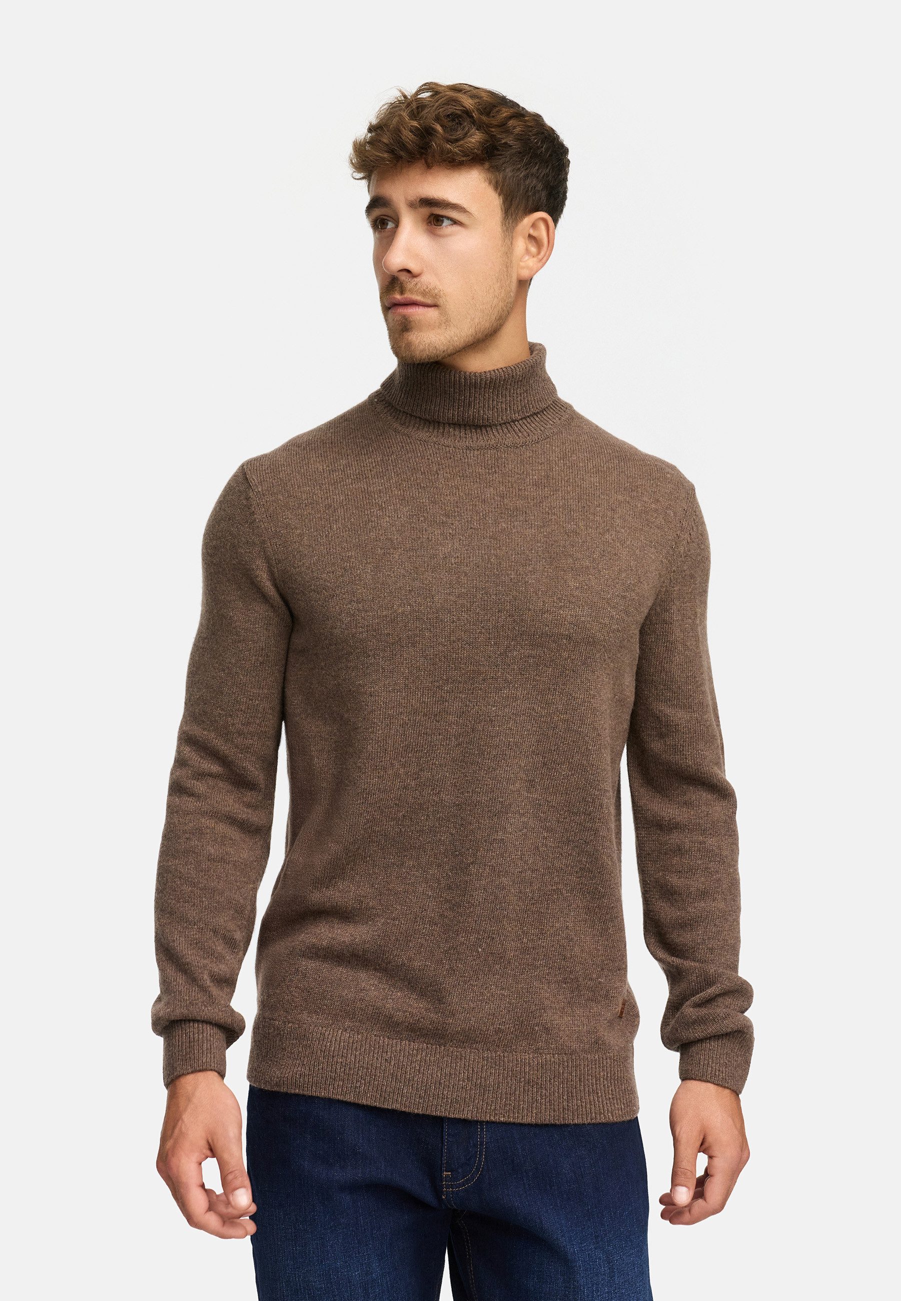 Indicode Strickpullover Herren INMargous Roll Pullover Herrenpullover Klassischer Herren Rollkragenpullover