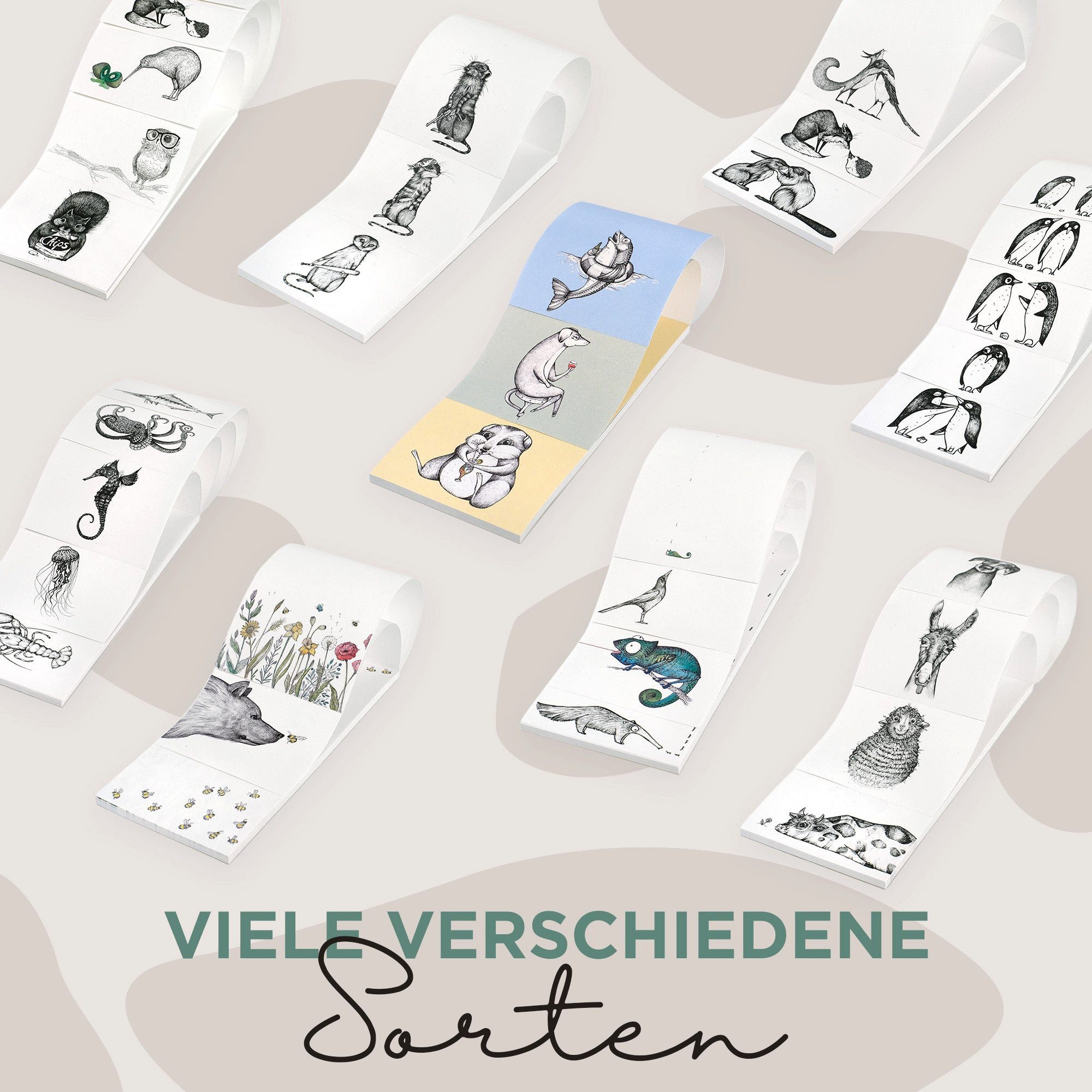 Ligarti Notizblock Notizblock – Pinguin Love Story Quintett