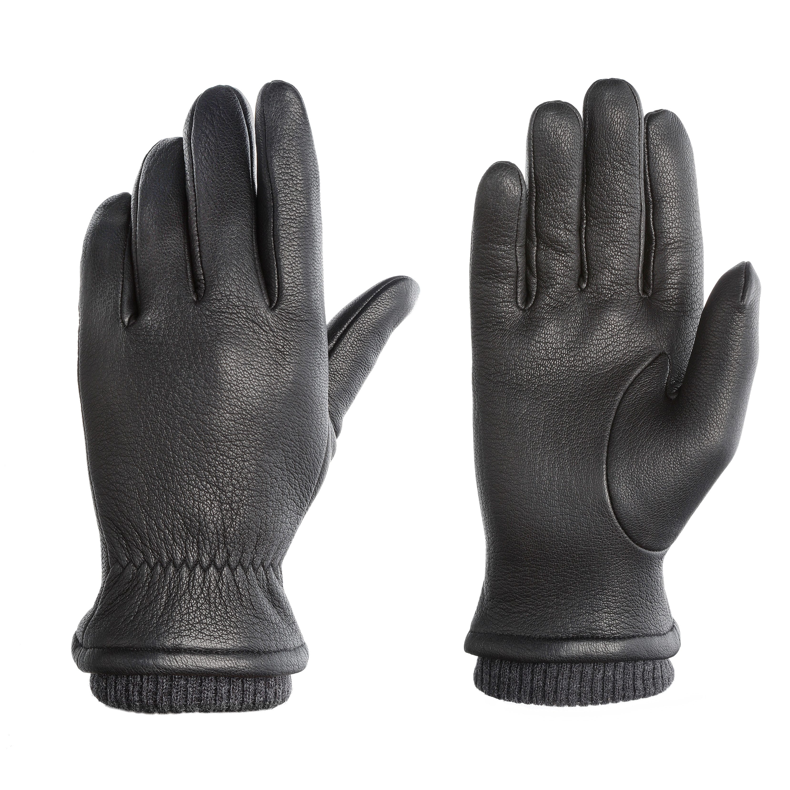 PEARLWOOD Lederhandschuhe SOHO (1 Paar) Strickbündchen, Temperaturreguliere günstig online kaufen