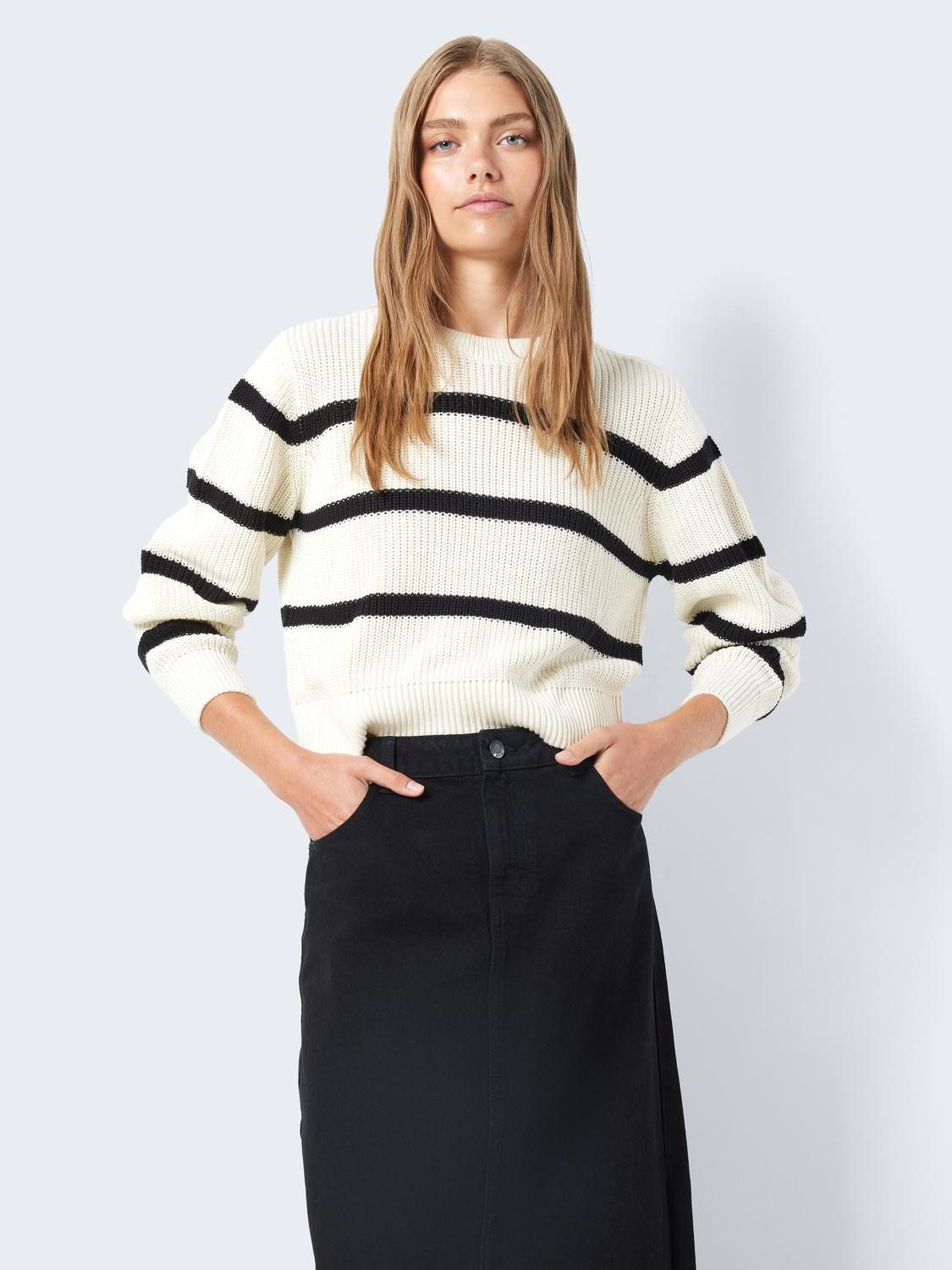 Noisy may Strickpullover NMMAYSA L/S STRIPE günstig online kaufen