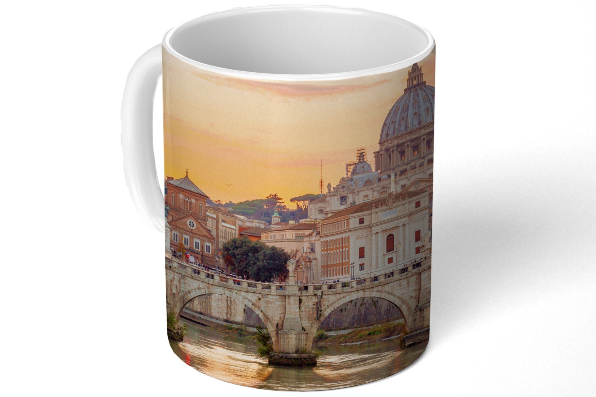 MuchoWow Tasse Italien - Keramik, Kaffeetassen, Skyline Teetasse, Teetasse, Becher, Geschenk - Rom