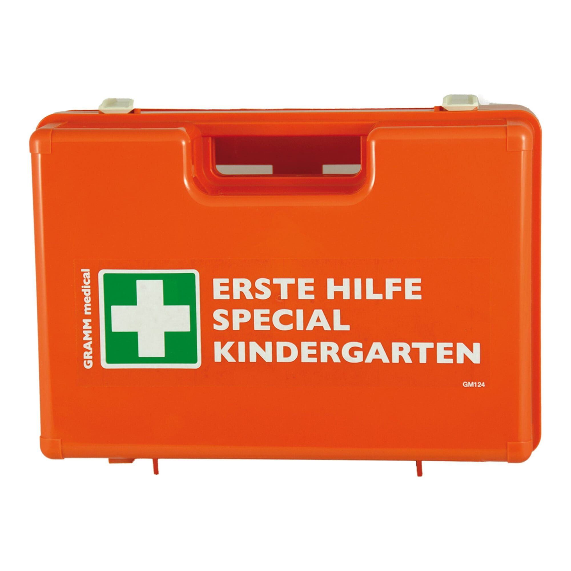 GRAMM medical Erste-Hilfe-Koffer Gramm Medical Verbandkoffer KINDERGÄRTEN, DIN 13 157 + Zusatzausstattu