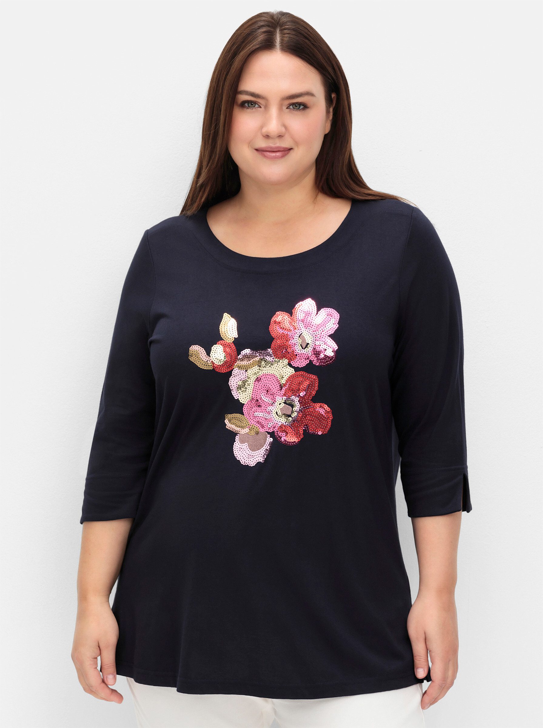Sheego T-Shirt 3/4-Arm-Shirt günstig online kaufen