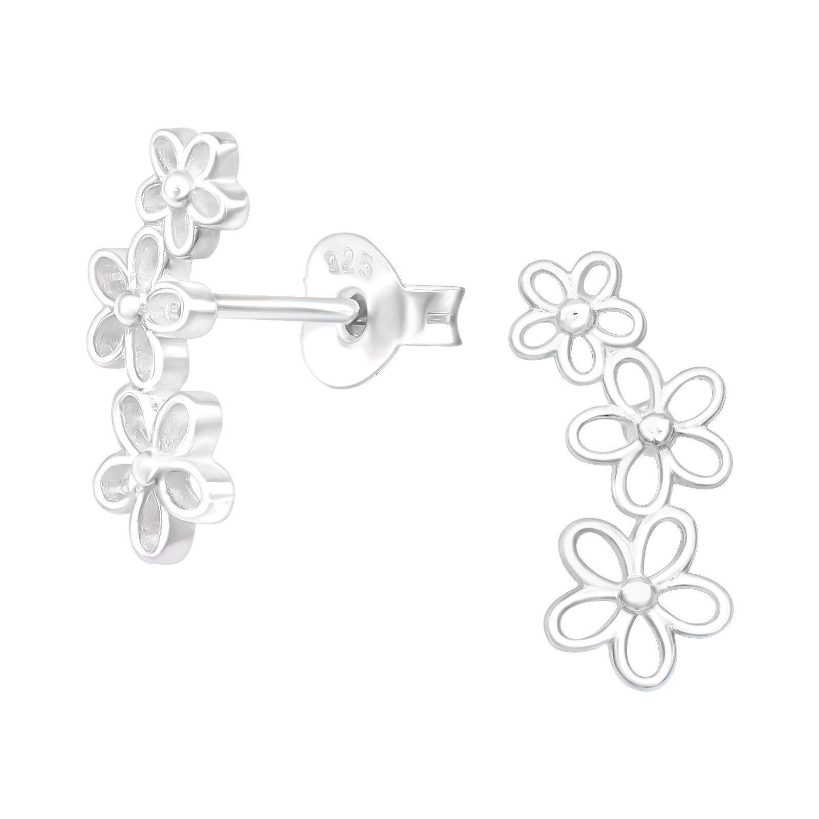 ALEXANDER YORK Paar Ohrstecker BLUMENREIHE, 2-tlg., 925 Sterling Silber günstig online kaufen