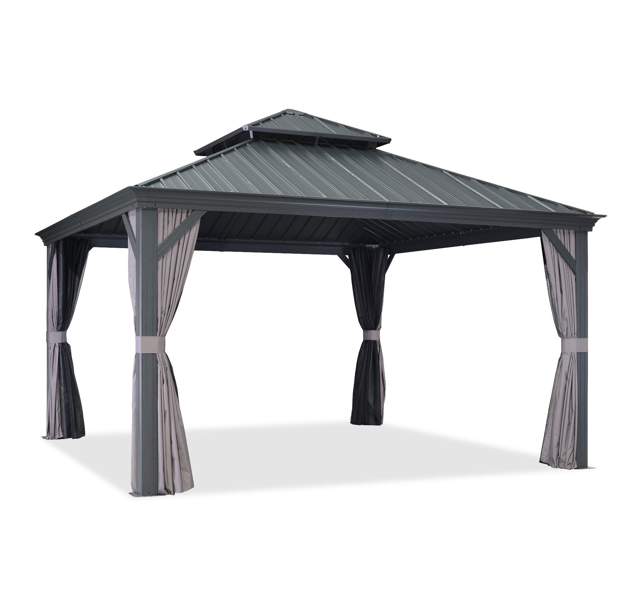 PURPLE LEAF Pavillon Außenbereich Alu Gartenpavillon günstig online kaufen