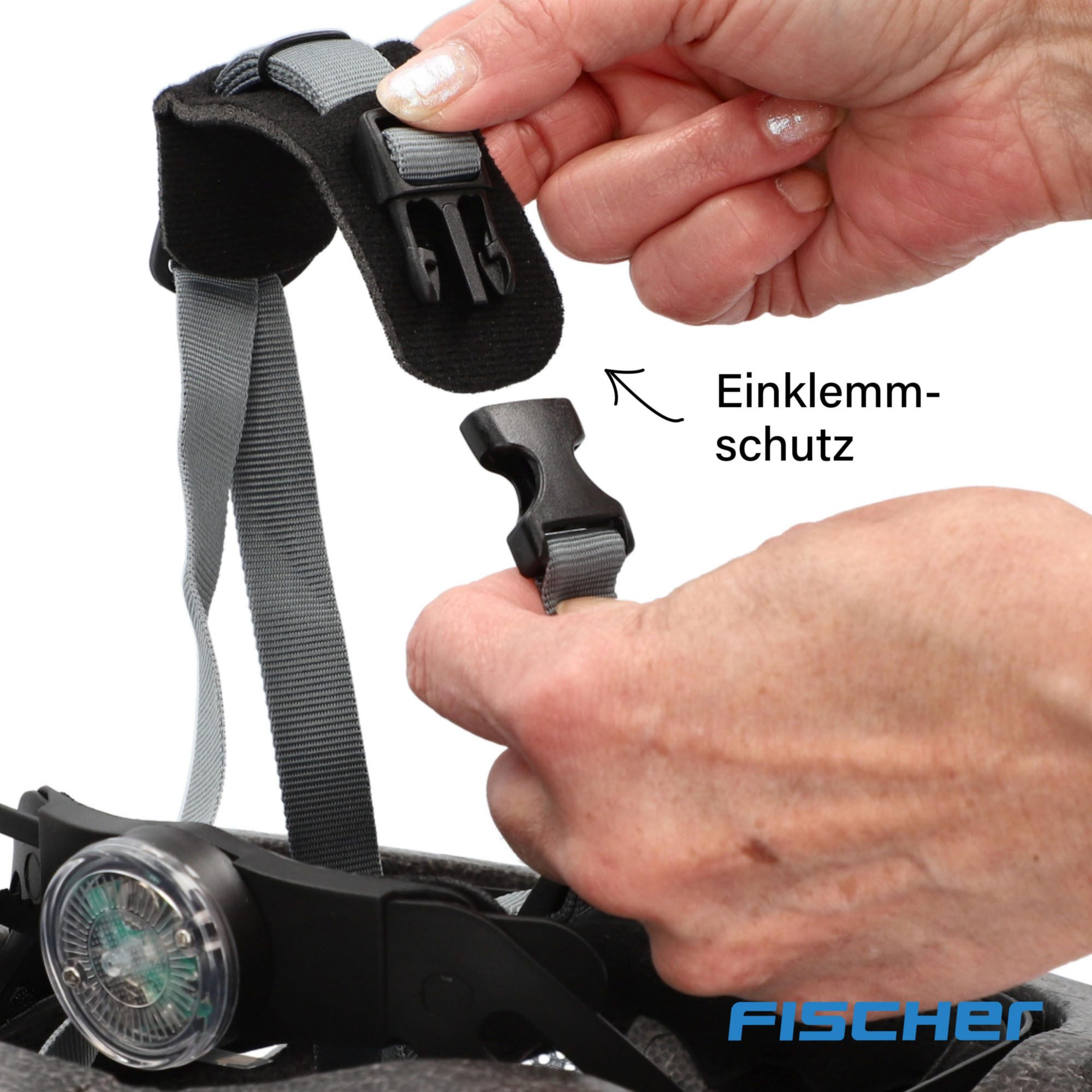 FISCHER Fahrrad Fahrradhelm Urban Levin S/M, Verstellbarer Innenring-System; mit beleuchtetem Innenring-System
