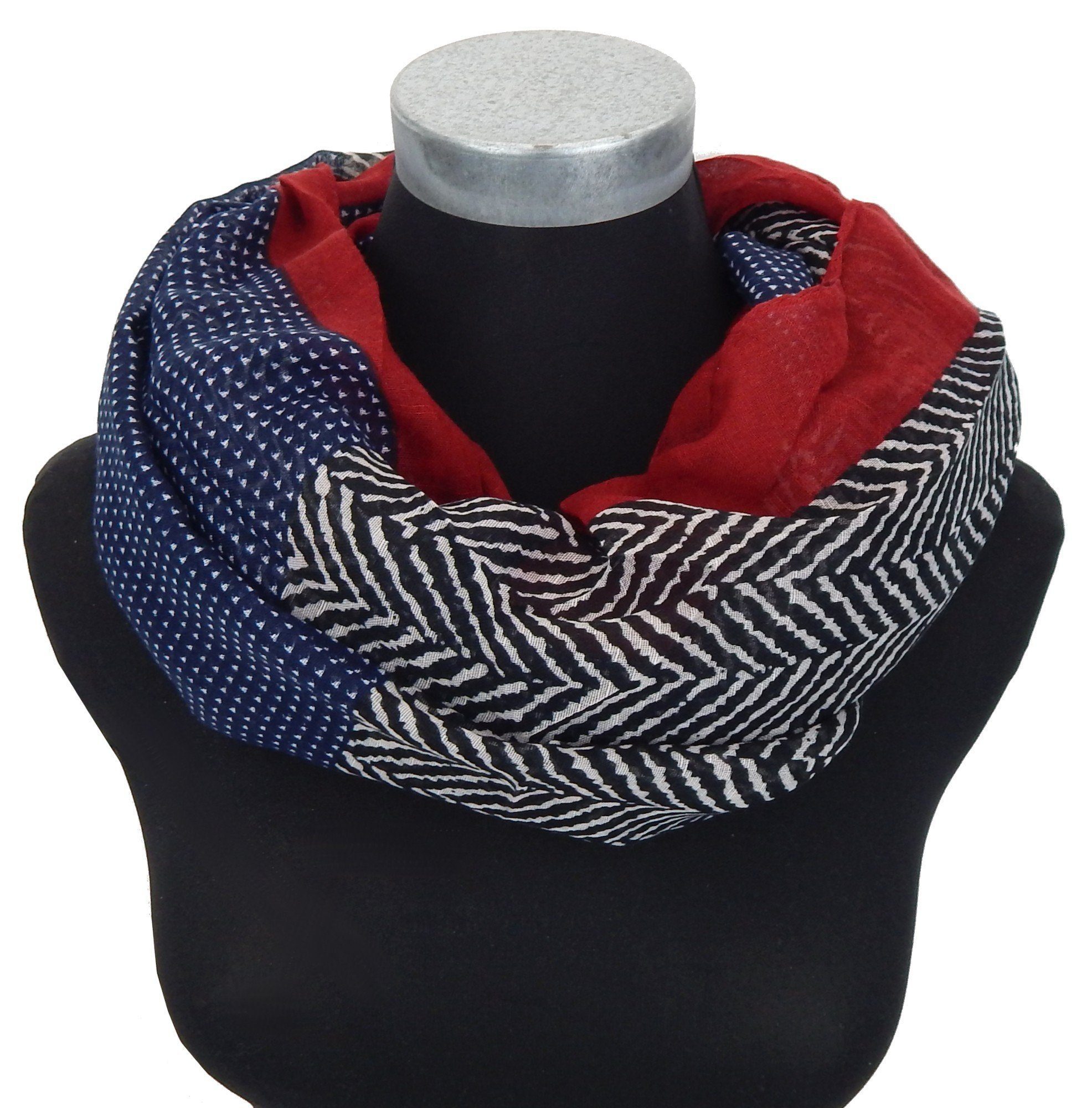 Ella Jonte Loop, mit modernem Rauten-Muster und stylishem Color-Blocking günstig online kaufen