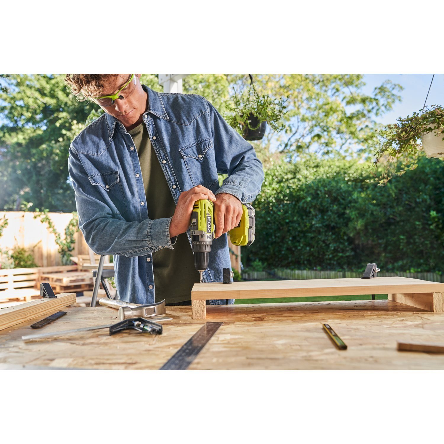 RYOBI Akku-Bohrschrauber R18PD3-0 18V Akku-Schlagbohrschrauber Percussion Drill XXX, 18 V, 18V ONE+