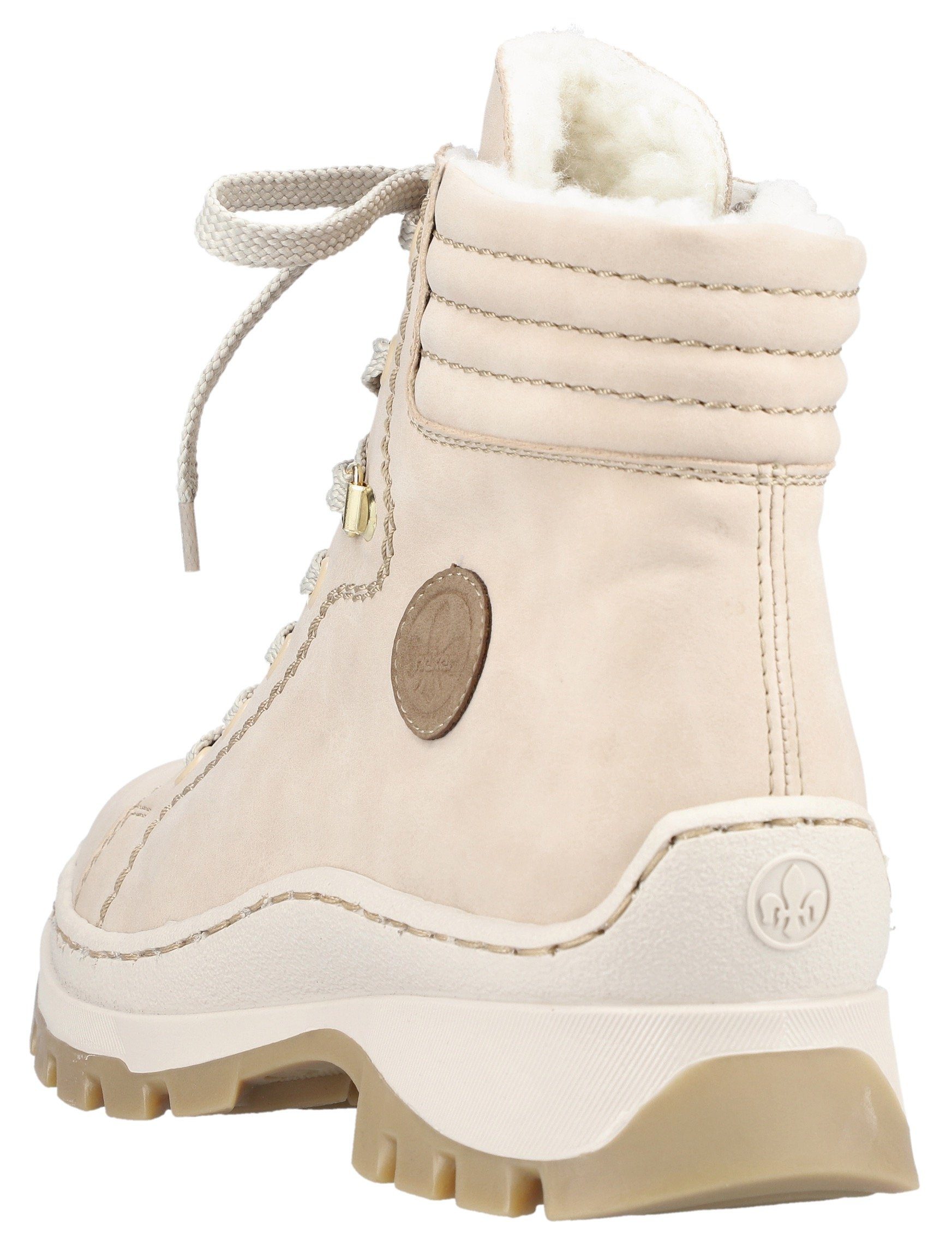 seitlichem Rieker-Label Rieker Winterboots beige mit