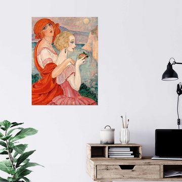 Posterlounge Wandfolie Gerda Wegener, Auf dem Weg nach Anacapri, Wohnzimmer Vintage Malerei