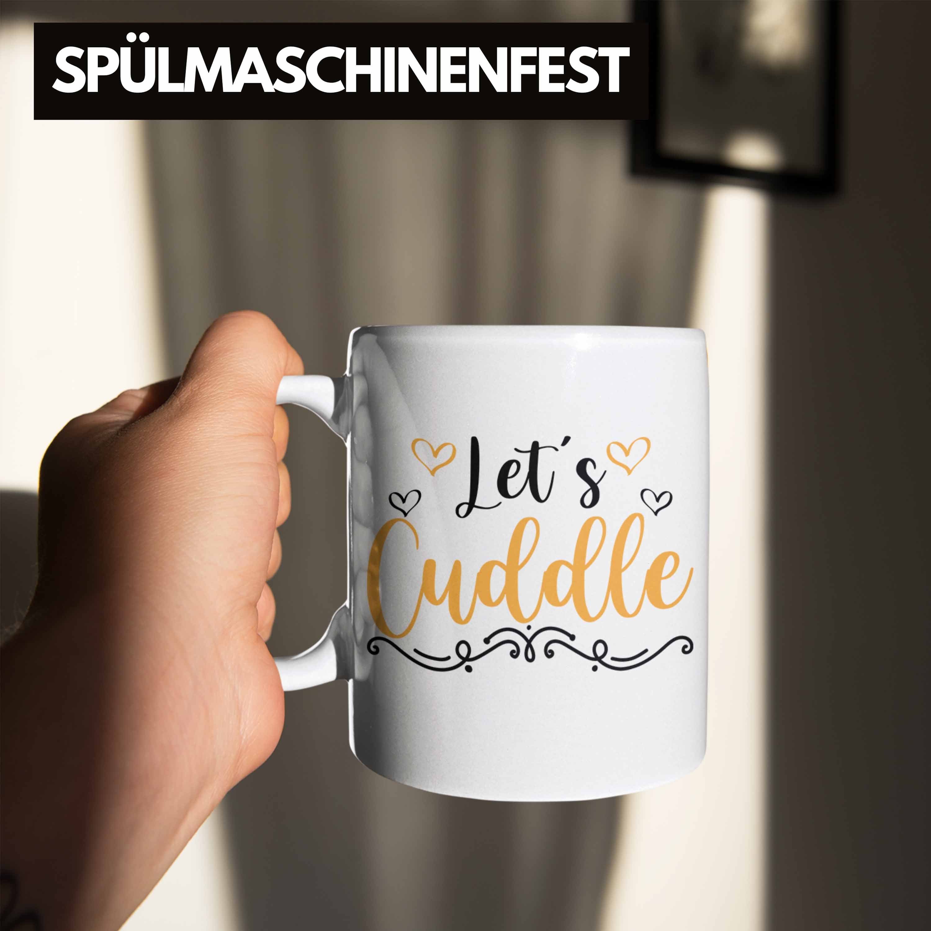 Trendation Zuhause Tasse Freund Kuschelig für Weiss Mädchen Trendation Geschenk Cuddle - Lets Tasse Freundin