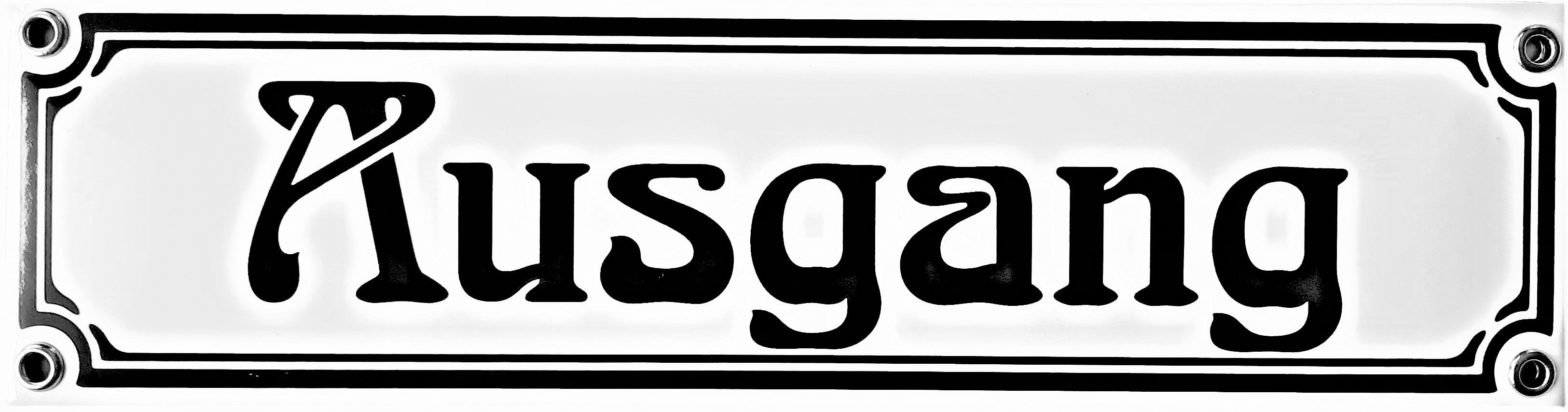 Hinweisschild Ausgang