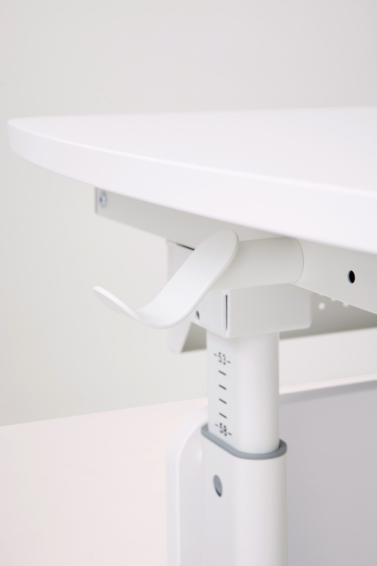 PAIDI Kinderschreibtisch DIEGO CURVED GT, Schülerschreibtisch, ergonomisch, mitwachsend, stufenlos höhenverstellbar, geteilte Tischplatte neigbar – Bild 5 von 5