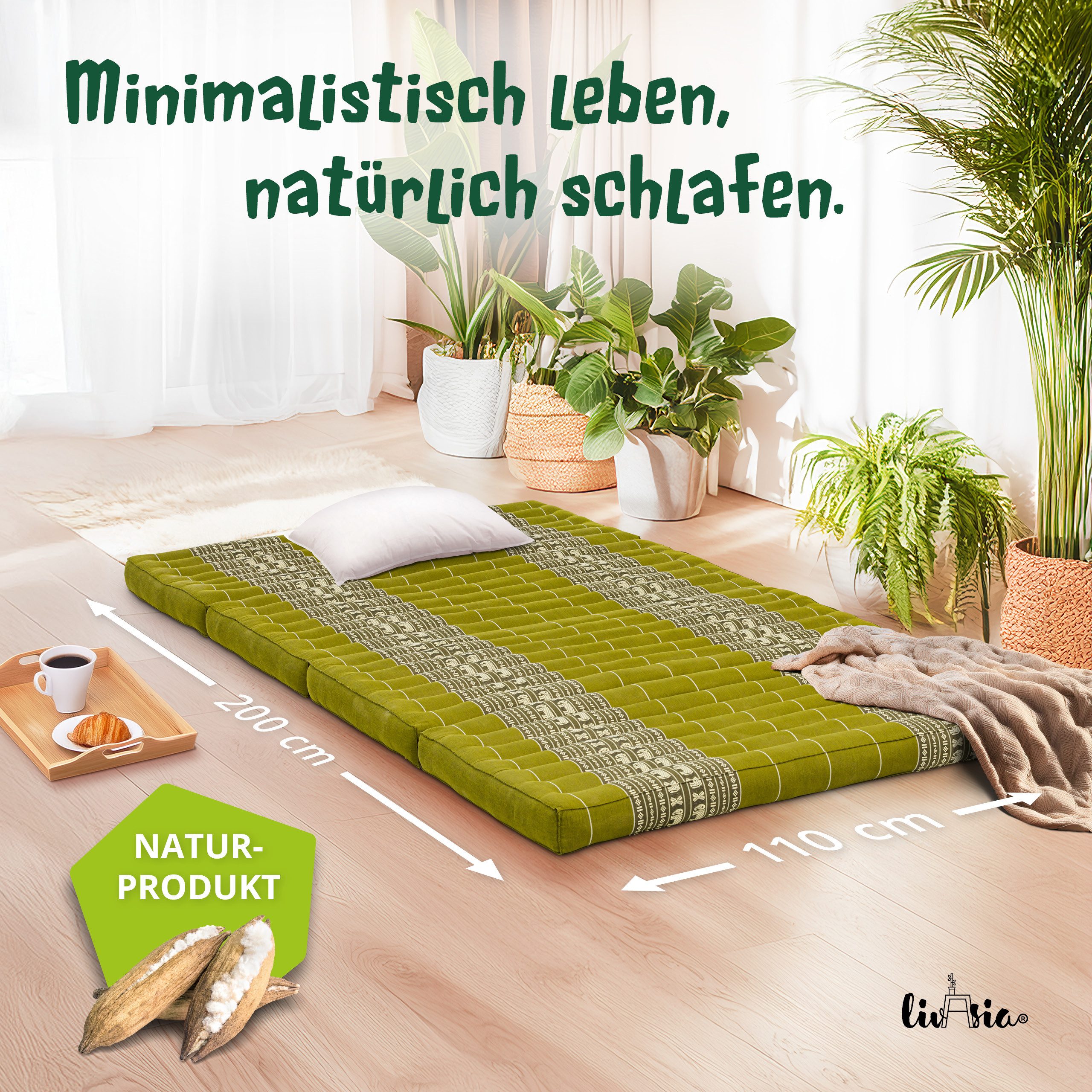Klappmatratze Klappmatratze 110 cm (Classic) vegan und günstig online kaufen