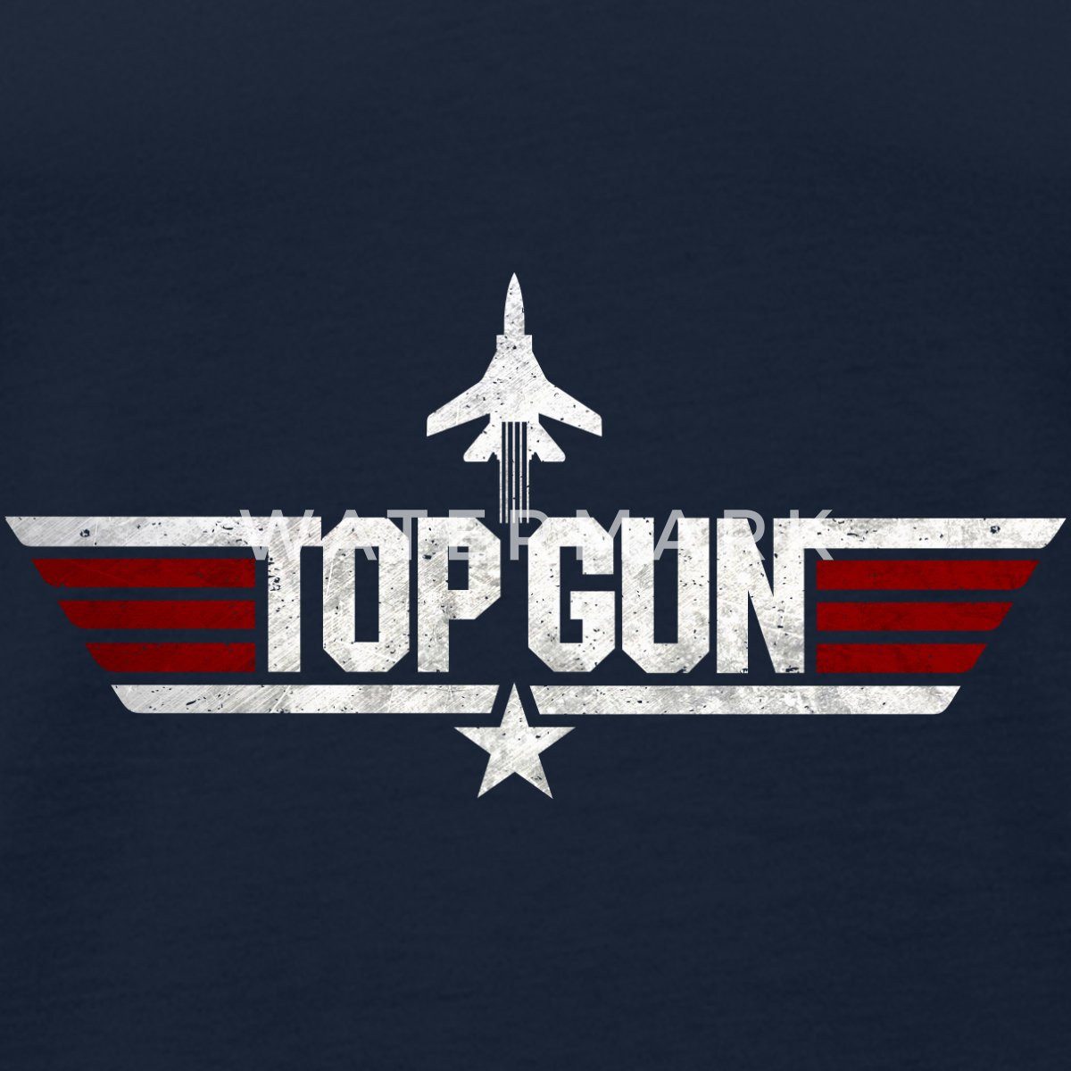 Spreadshirt T-Shirt Top Gun Jet Logo günstig online kaufen