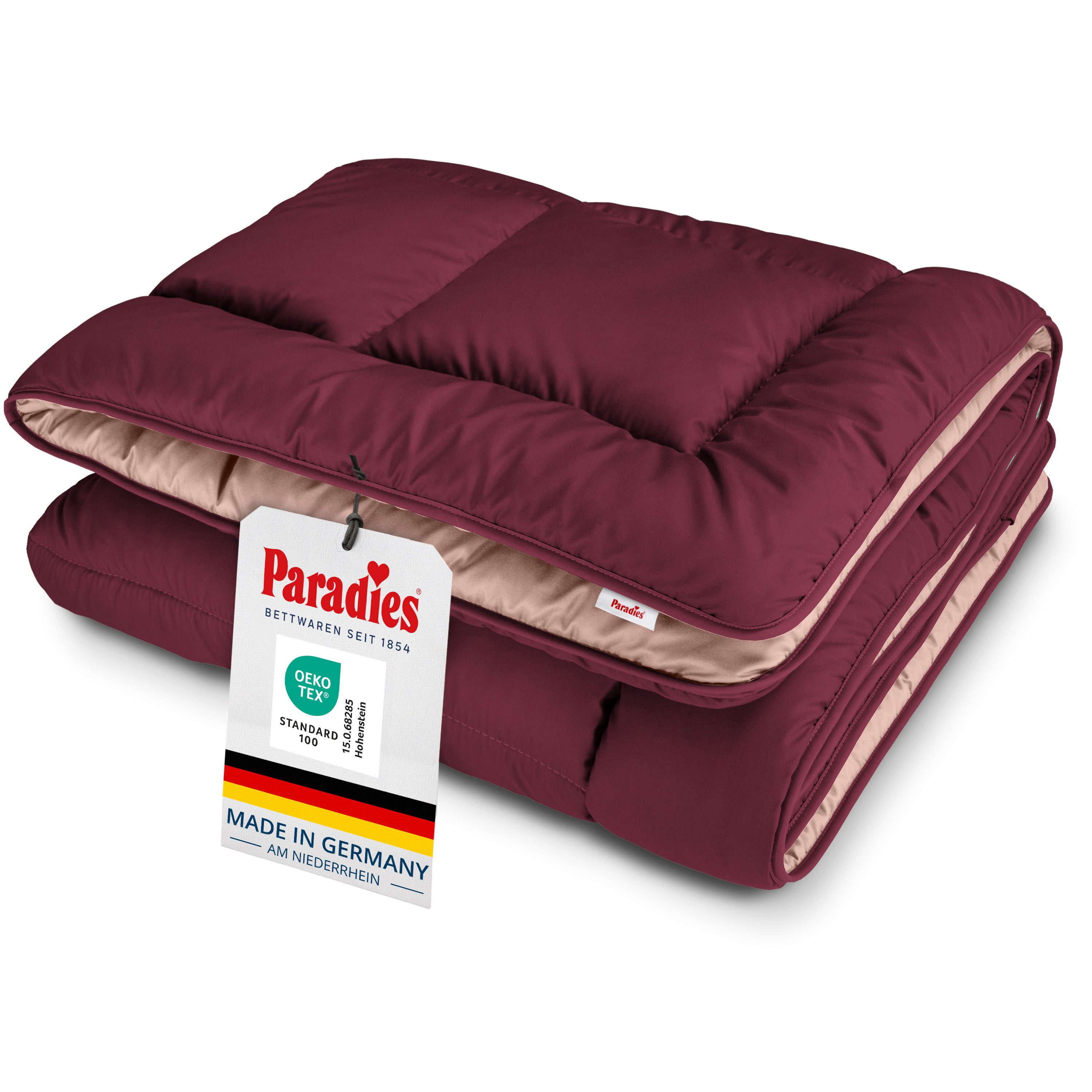 Paradies Microfaserbettdecke Sorelia, Bettdecke ohne Bezug nutzbar, Füllung: 100% Polyester, Bezug: 100% Polyester, Bettdecke mit integriertem Bezug, Zweifarbig