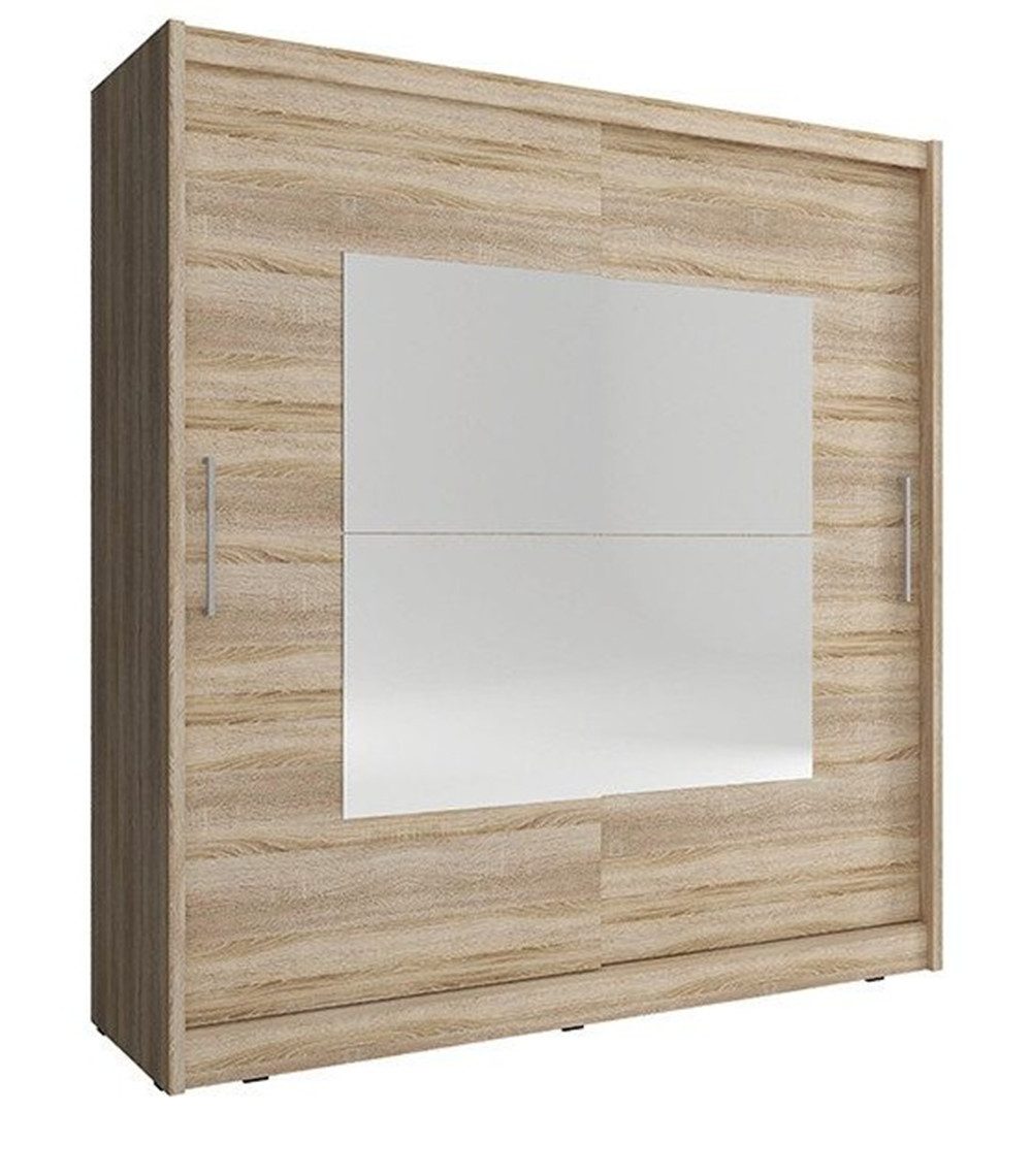 Xlmoebel Kleiderschrank Mehrzweckschrank mit Regalen und Garderobenstange in modernem Design (Kleiderschrank WIKI IX 200cm) Hergestellt in Europa
