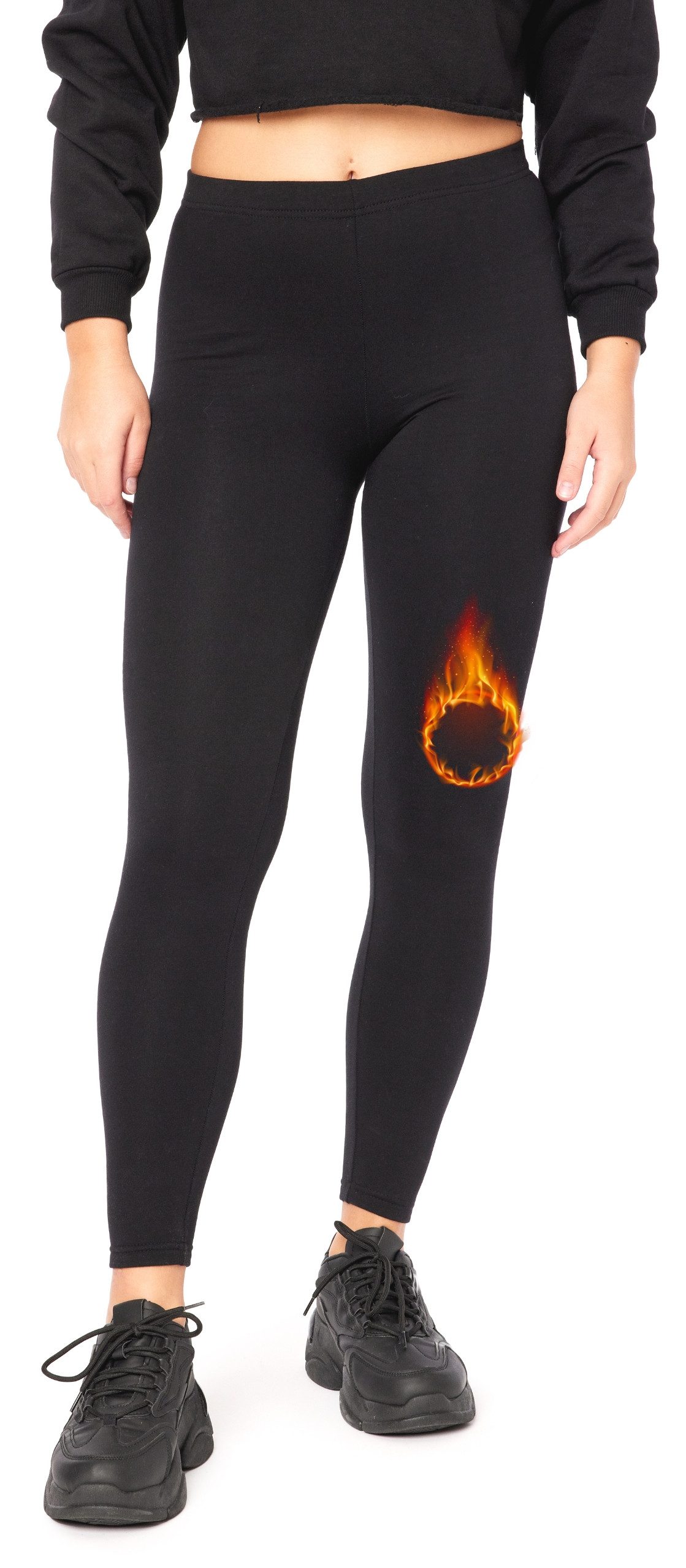 Bellivalini Leggings Damen Thermohose Lang BLV50-320 (1-tlg) Weich, Gefüttert