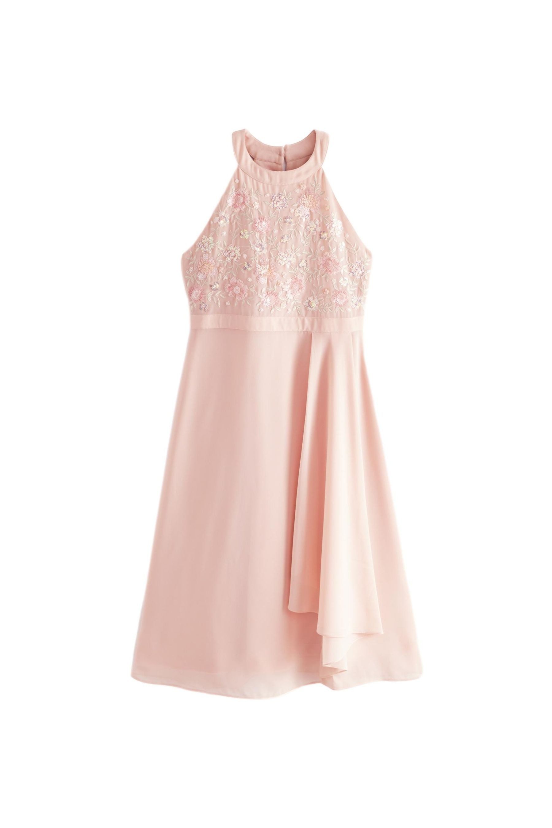 Partykleid Ballkleid mit Zierperlen