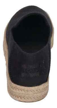 TOMS CAROLINA 10020990 Espadrille Black Heavy Twill