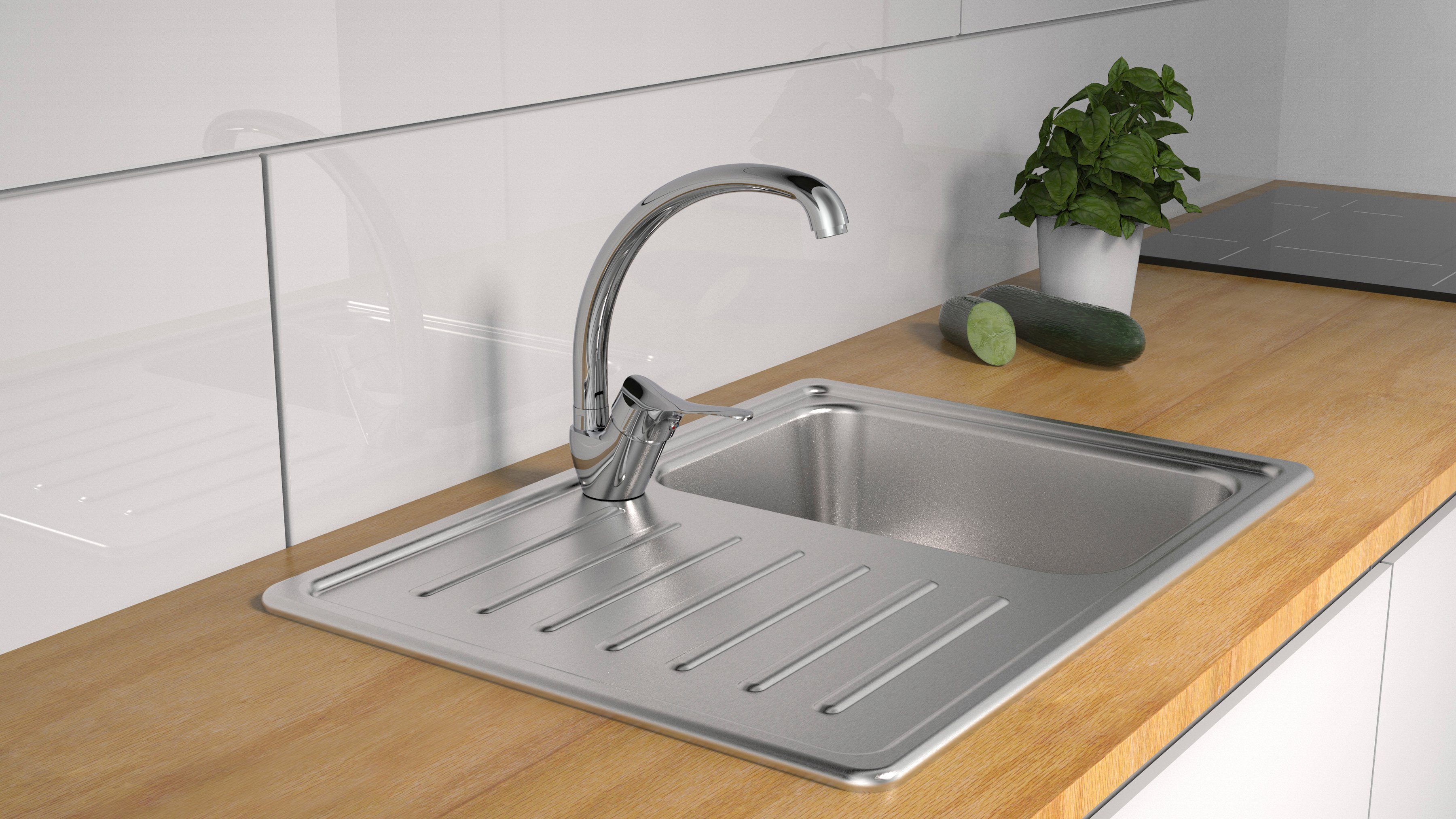 Schütte Spültischarmatur Attica 360° schwenkbarer Wasserhahn, Mischbatterie günstig online kaufen