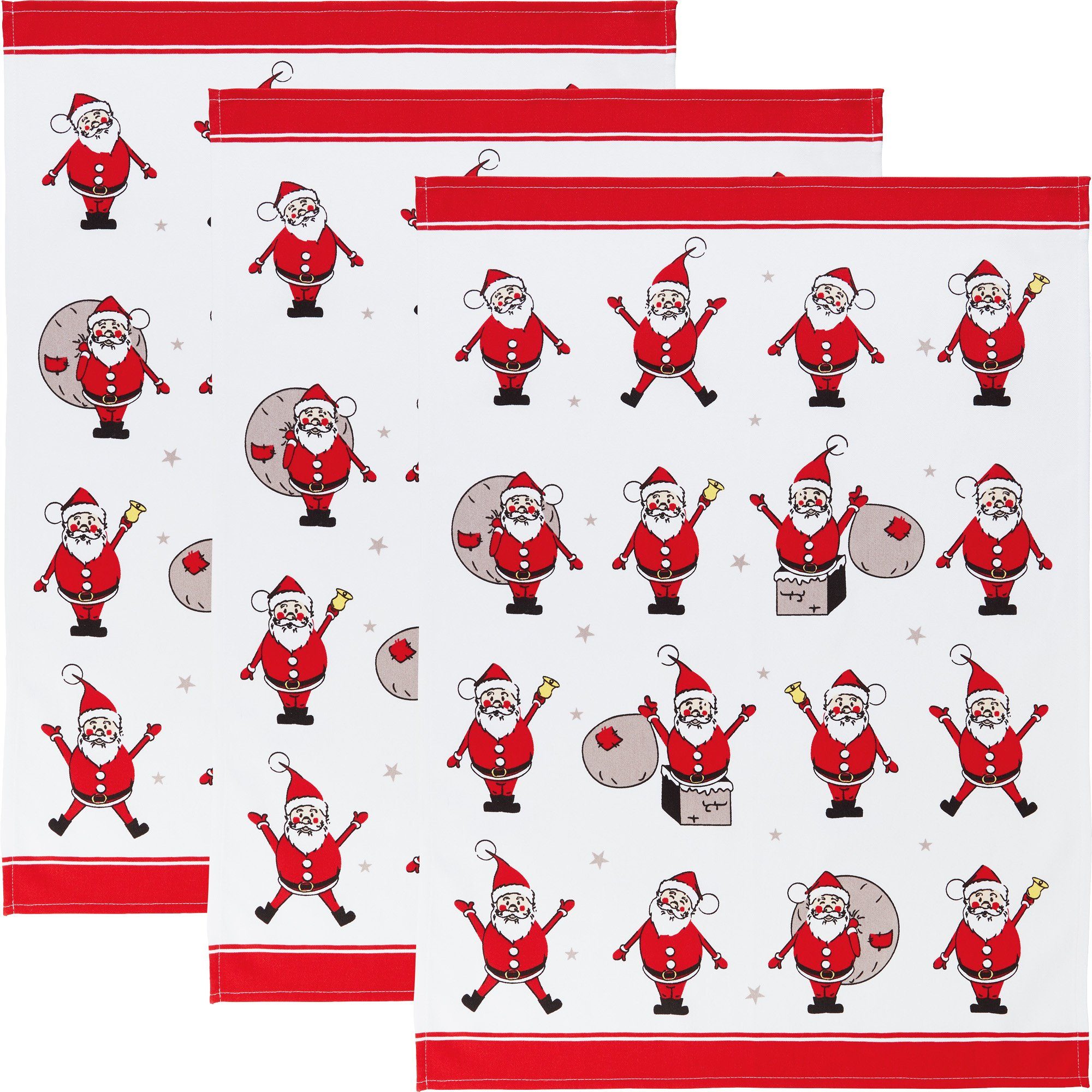 Erwin Müller Geschirrtuch Geschirrtuch 3er-Pack, Baumwolle Motiv günstig online kaufen