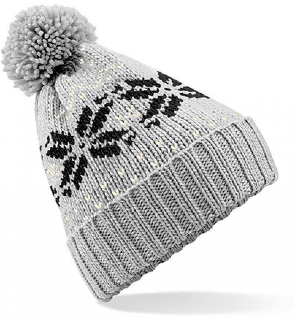 Beechfield® Bommelmütze Fair Isle Snowstar Beanie günstig online kaufen