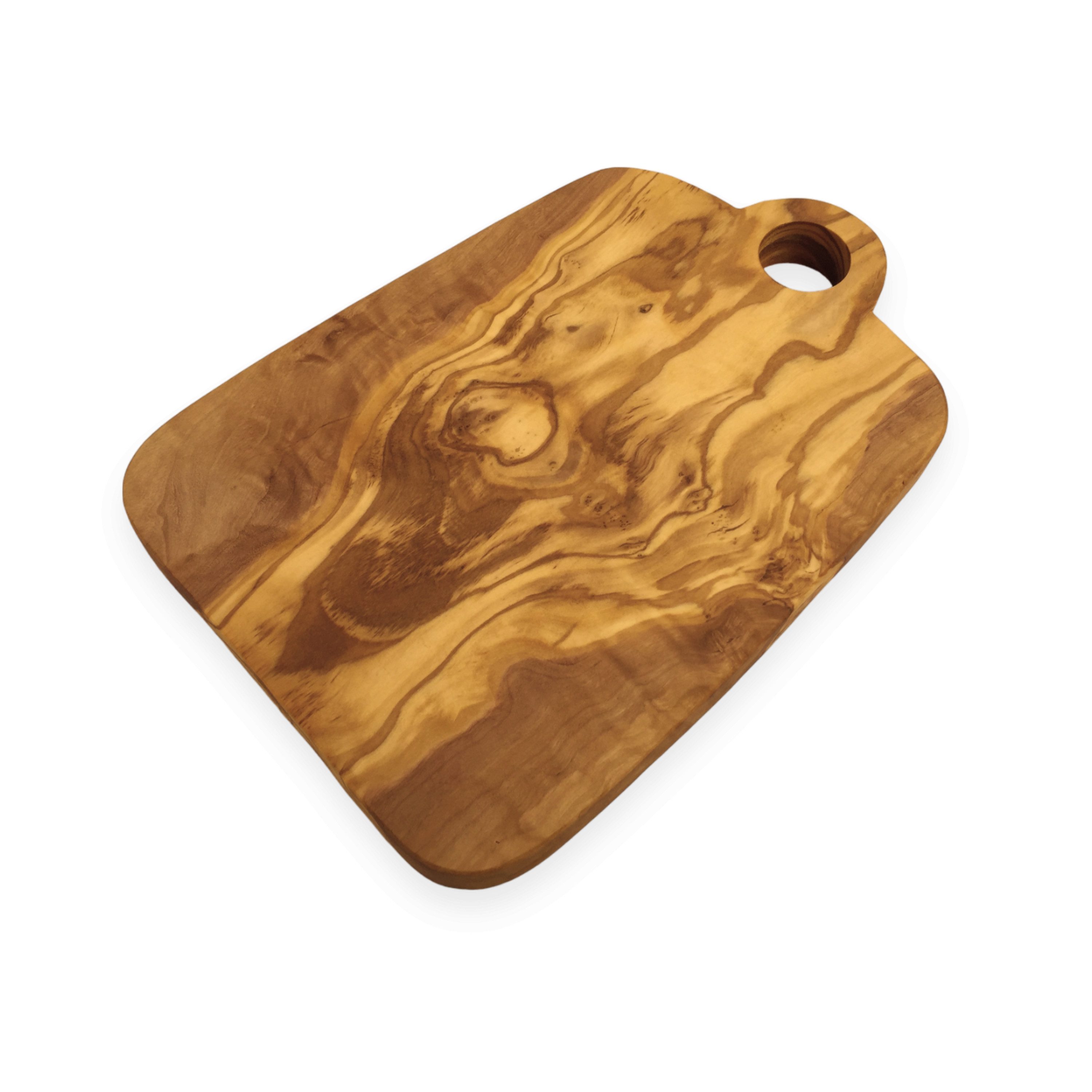 medina mood Schneidebrett mit Loch Nobility, aus Olivenholz, Unikat