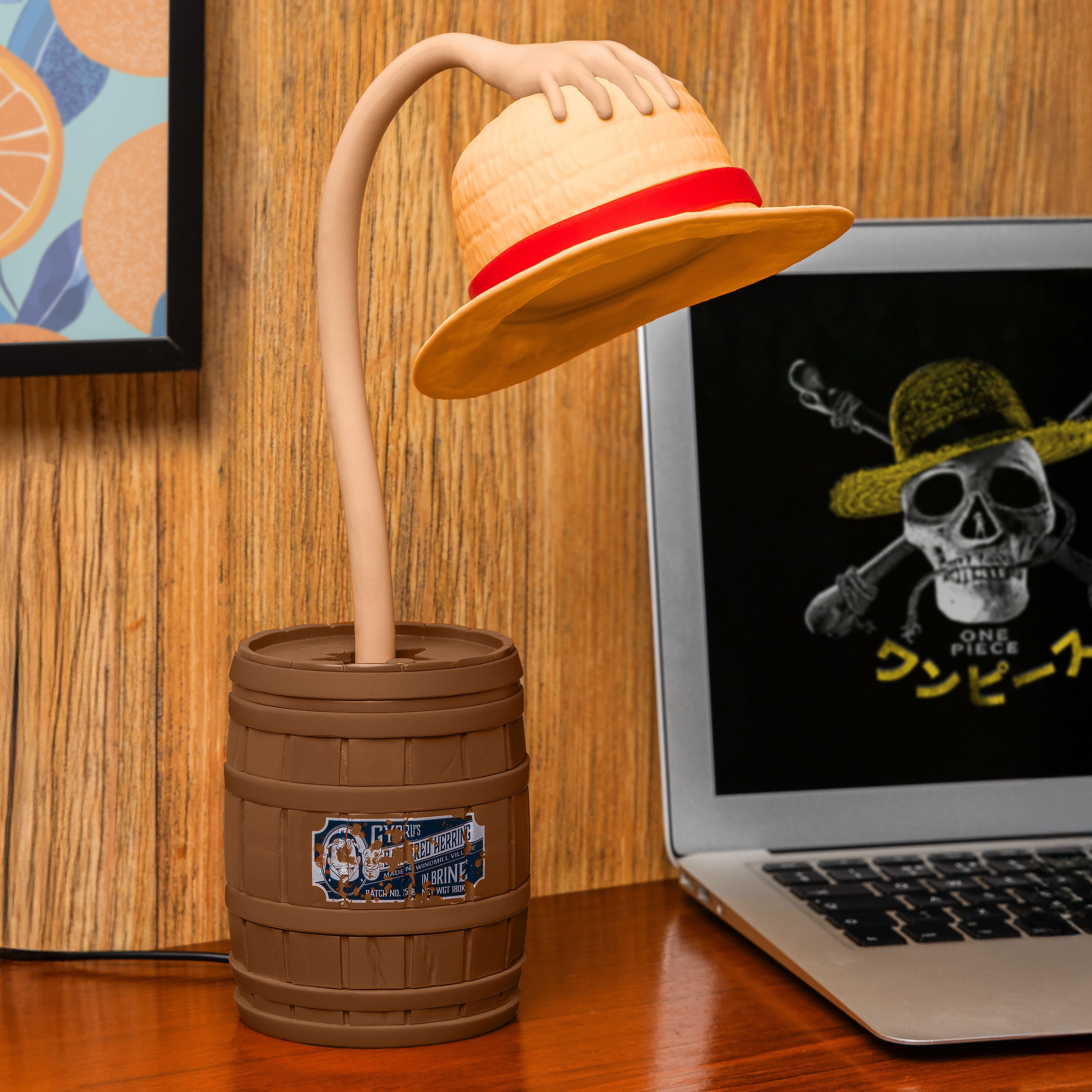 Paladone Dekolicht One-Piece Strohhut-Schreibtischlampe, LED fest integriert, biegbar, offiziell lizenziert, für Animefans – Bild 4 von 5
