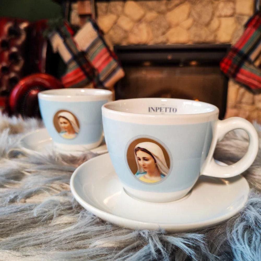 Inpetto Tasse Inpetto Milchkaffeetasse mit Untertasse (2-teilig)
