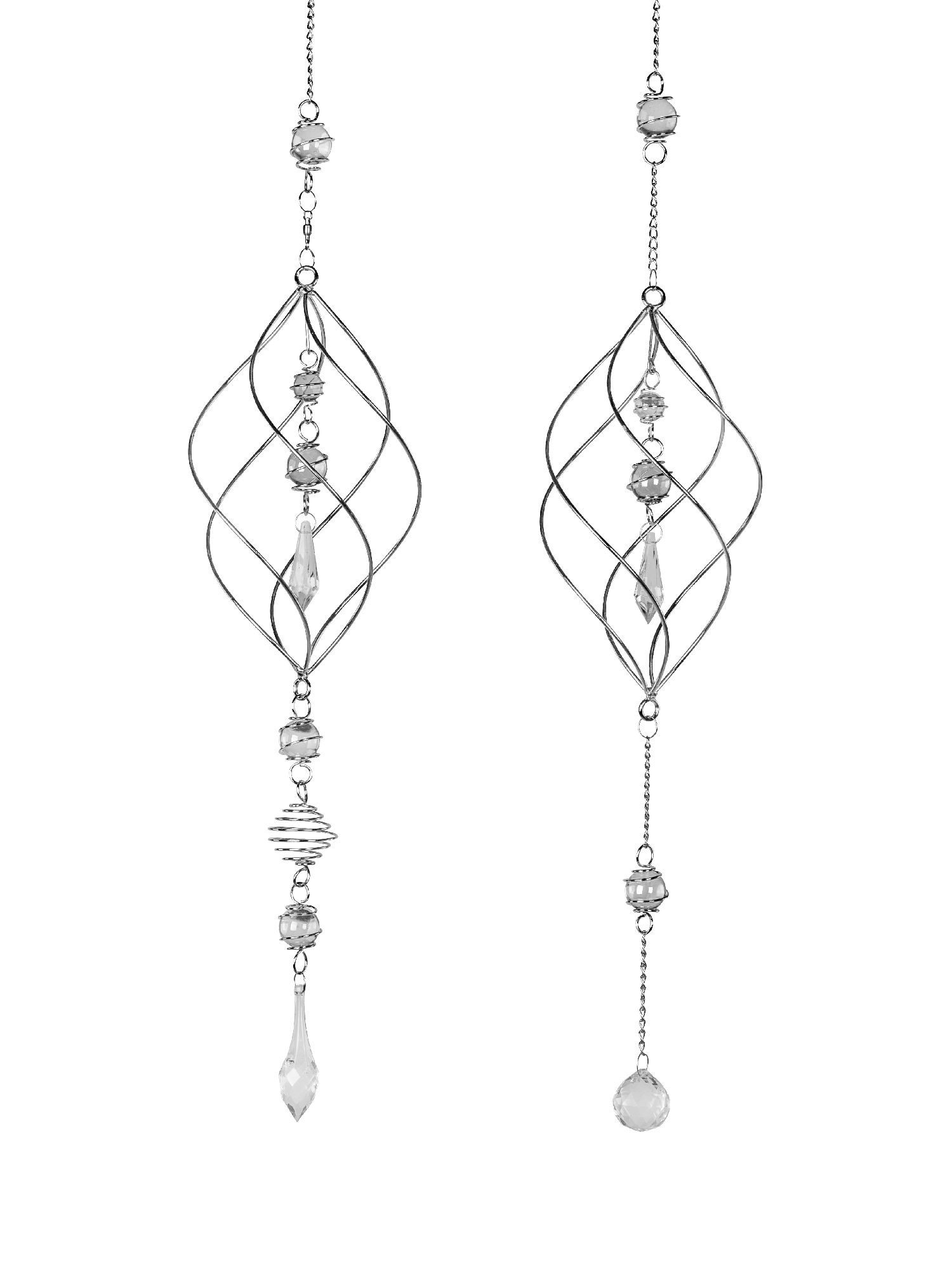 formano Hängedekoration Frühlingszeit, Farbe: Silber, Motiv: Spirale