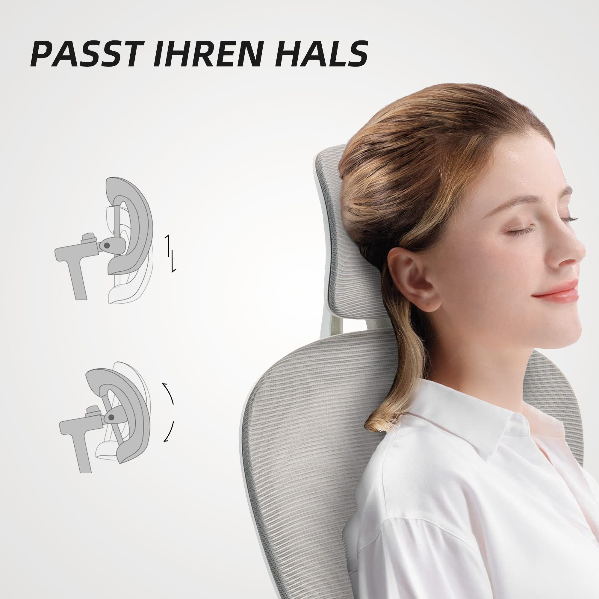 HOMCOM Bürostuhl (Computerstuhl, 1 St), hochklappbare Armlehnen